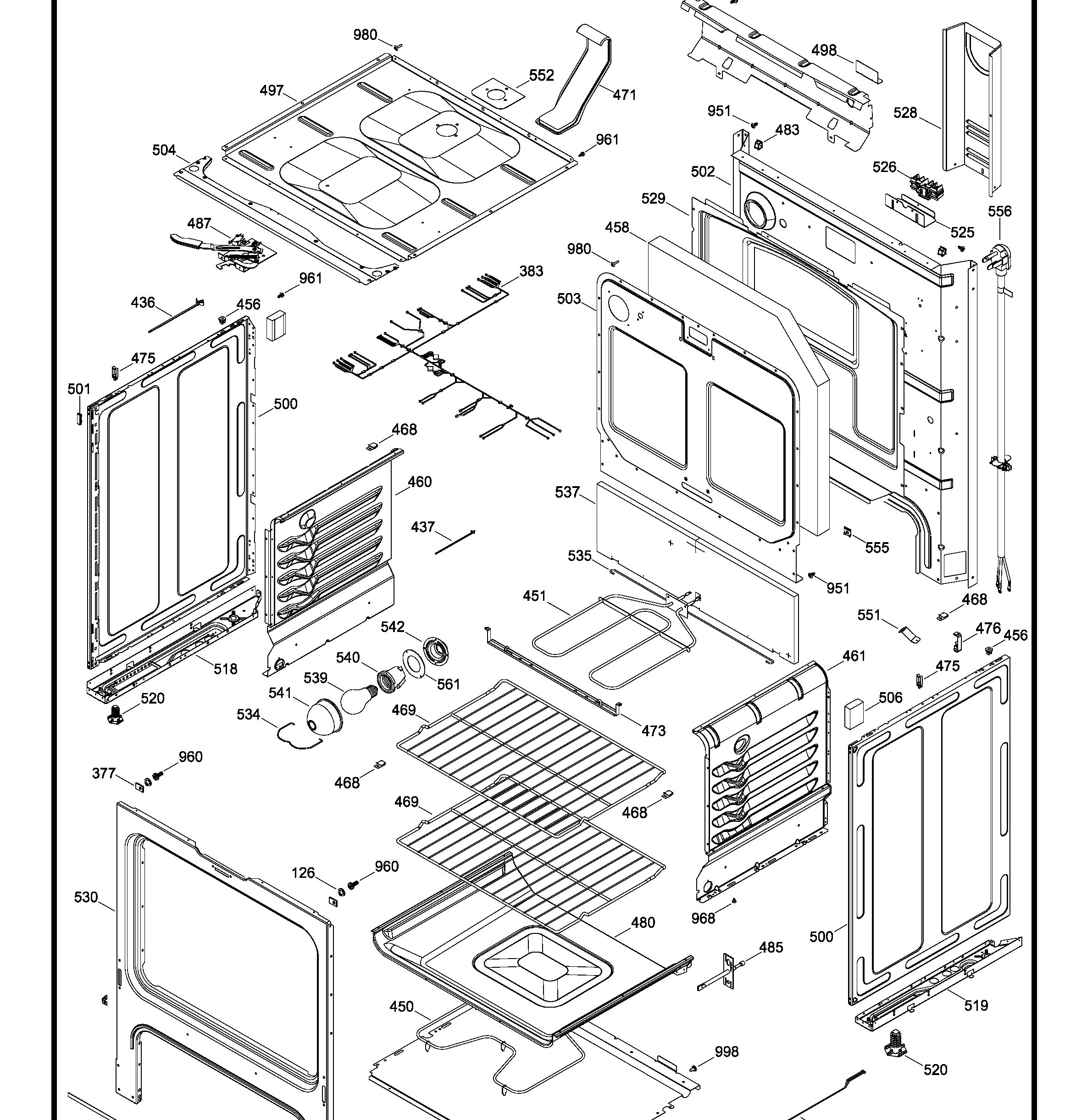 JCB630EK1ES Exploded View 2 appliance exploded-view parts diagram