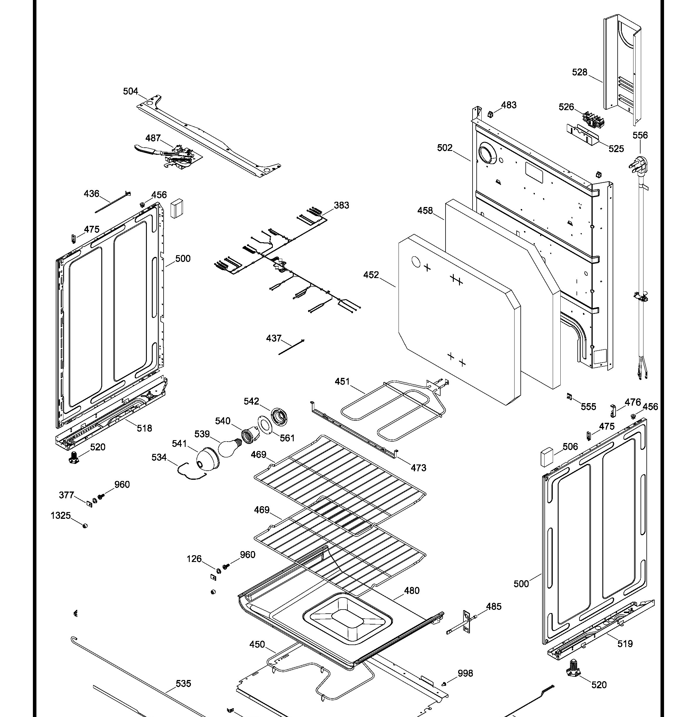 JCB630EK2ES Exploded View 2 appliance exploded-view parts diagram