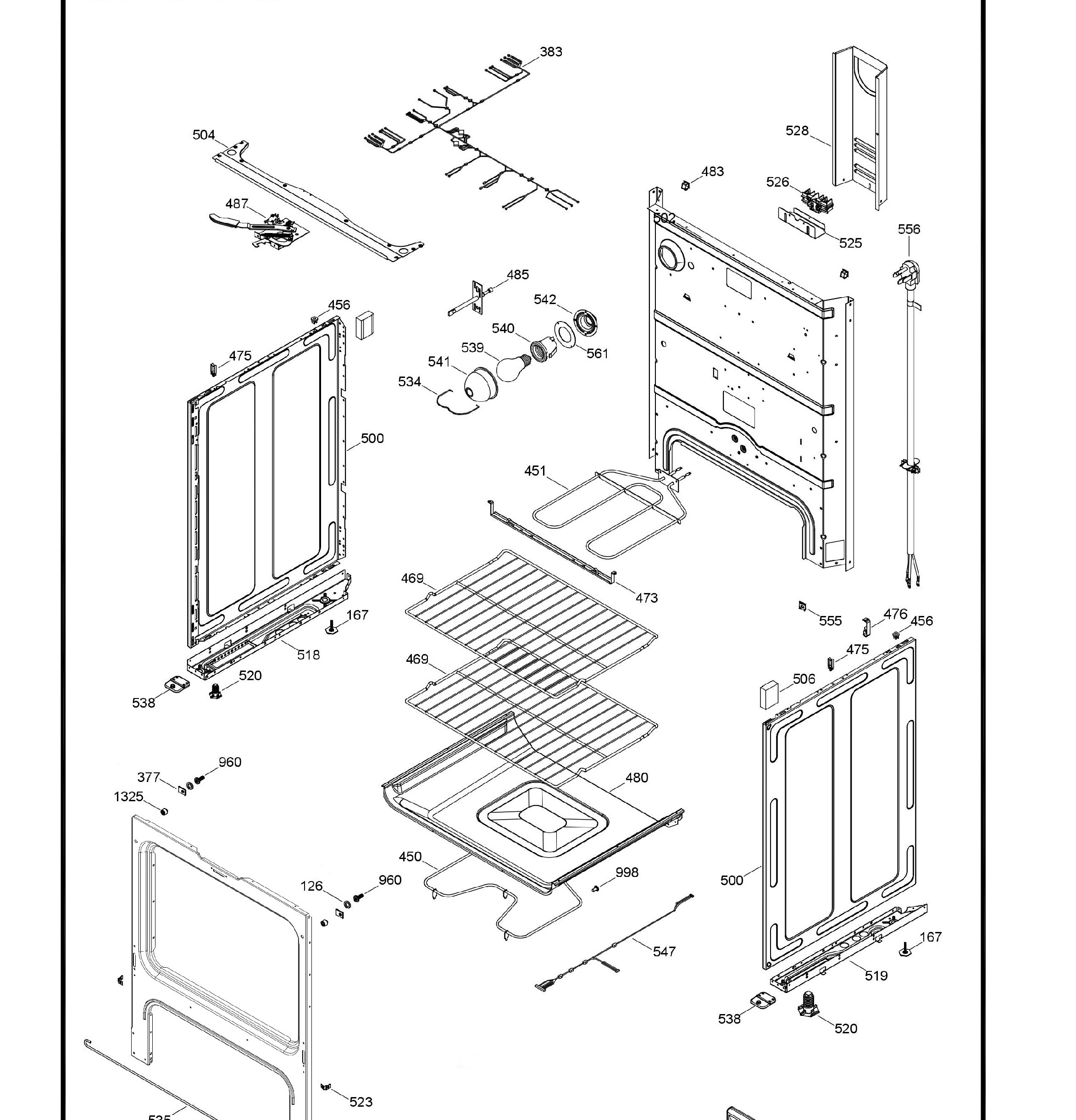 JCB630EK3ES Exploded View 2 appliance exploded-view parts diagram