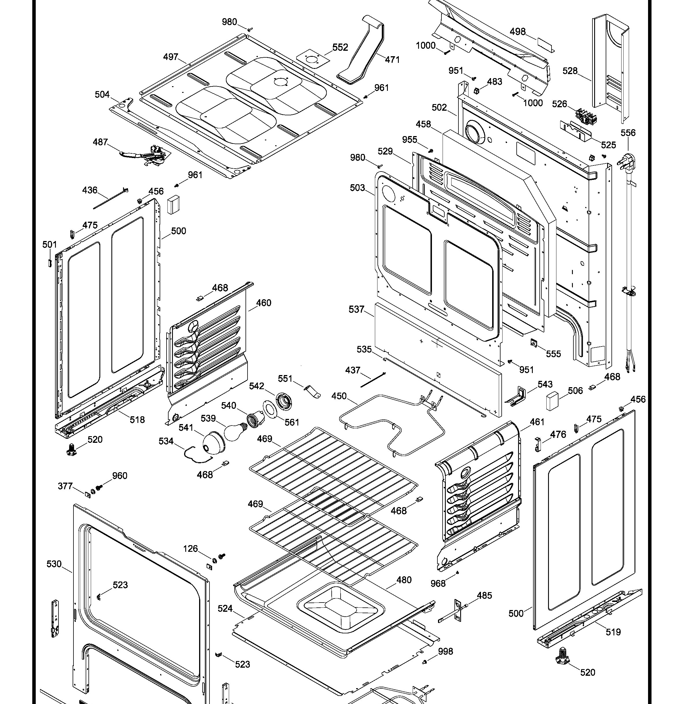 JCB635SJ2SS Exploded View 2 appliance exploded-view parts diagram