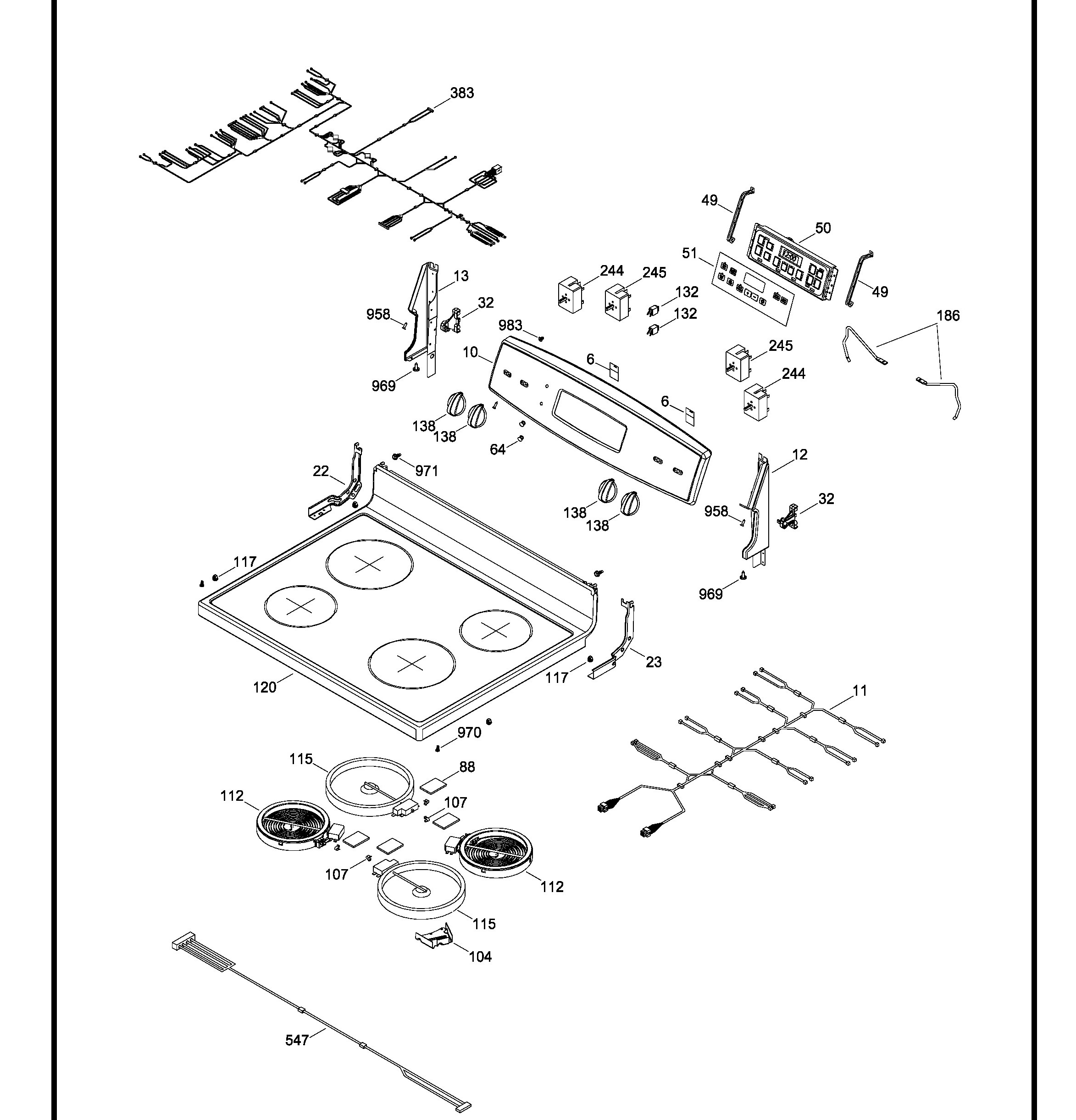 JCB635SJ2SS Exploded View 1 appliance exploded-view parts diagram