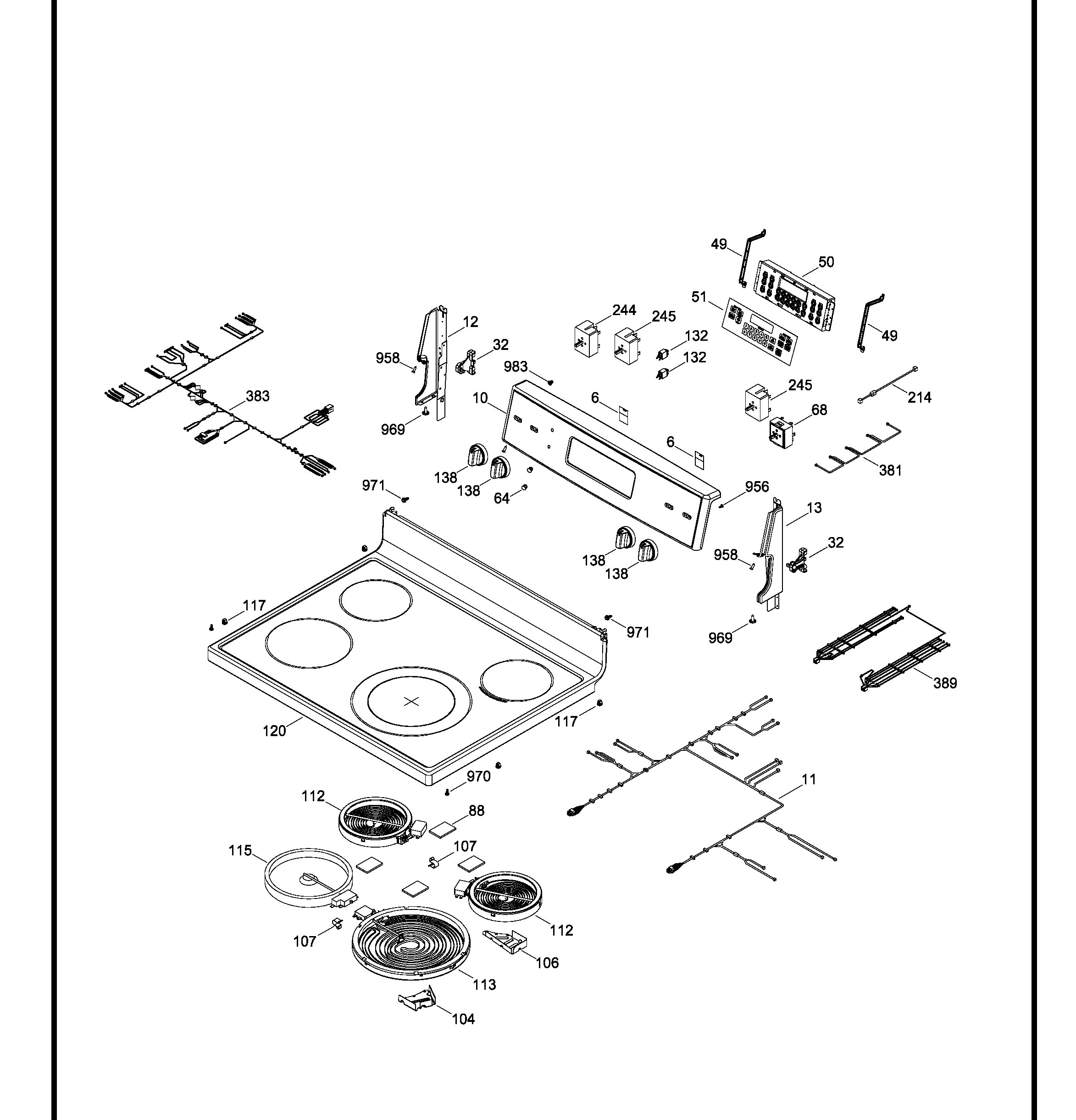 JCB730SK2SS Exploded View 1 appliance exploded-view parts diagram
