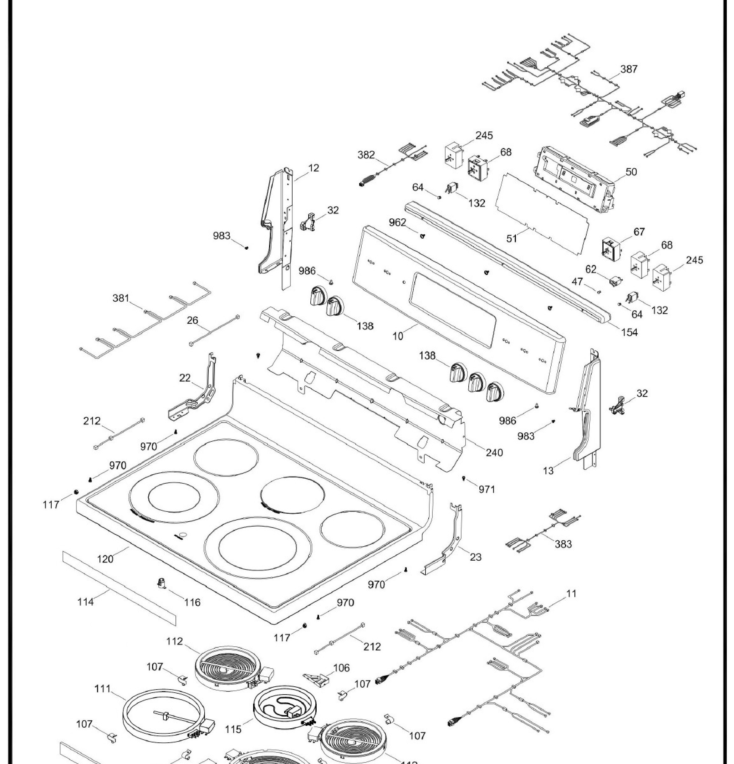 JCB840SK1SS Exploded View 2 appliance exploded-view parts diagram