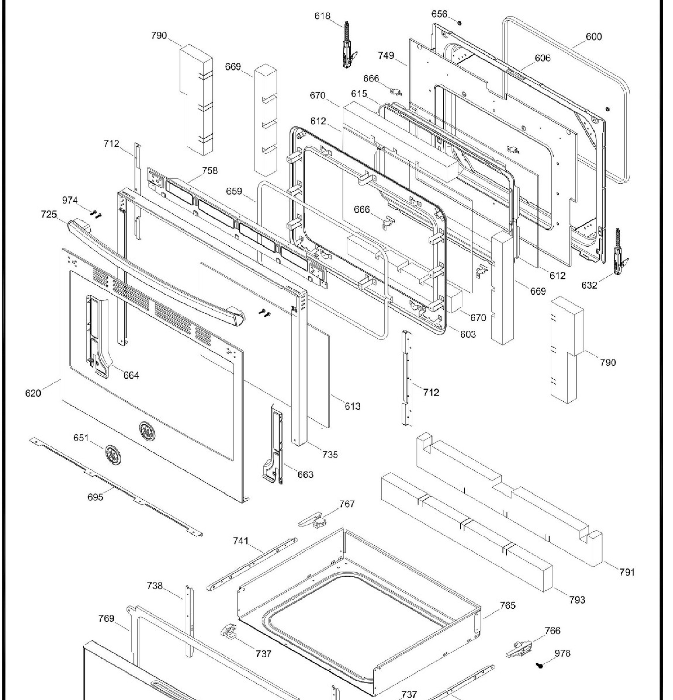 JCB840SK1SS Exploded View 4 appliance exploded-view parts diagram