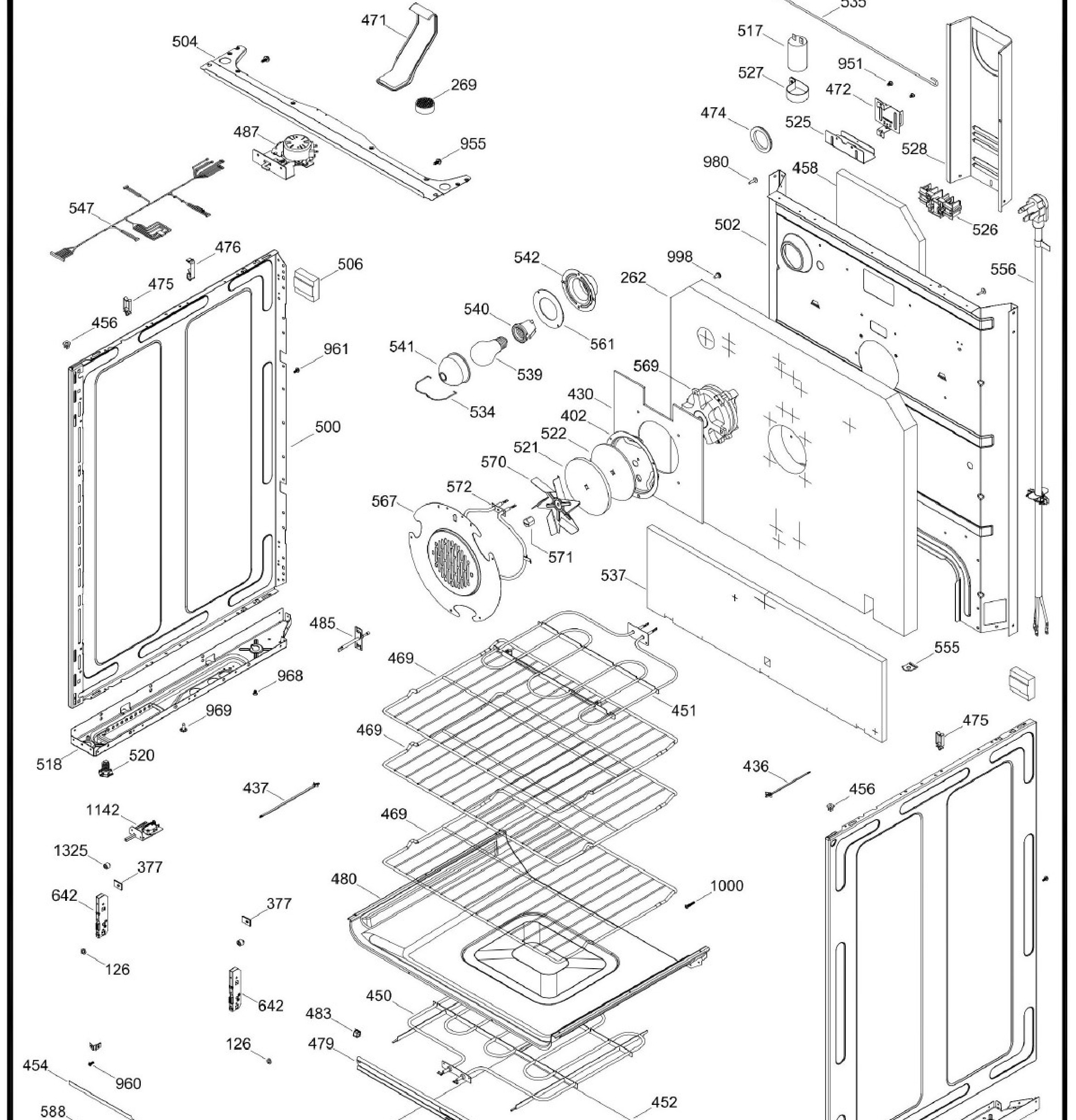 JCB840SK2SS Exploded View 3 appliance exploded-view parts diagram