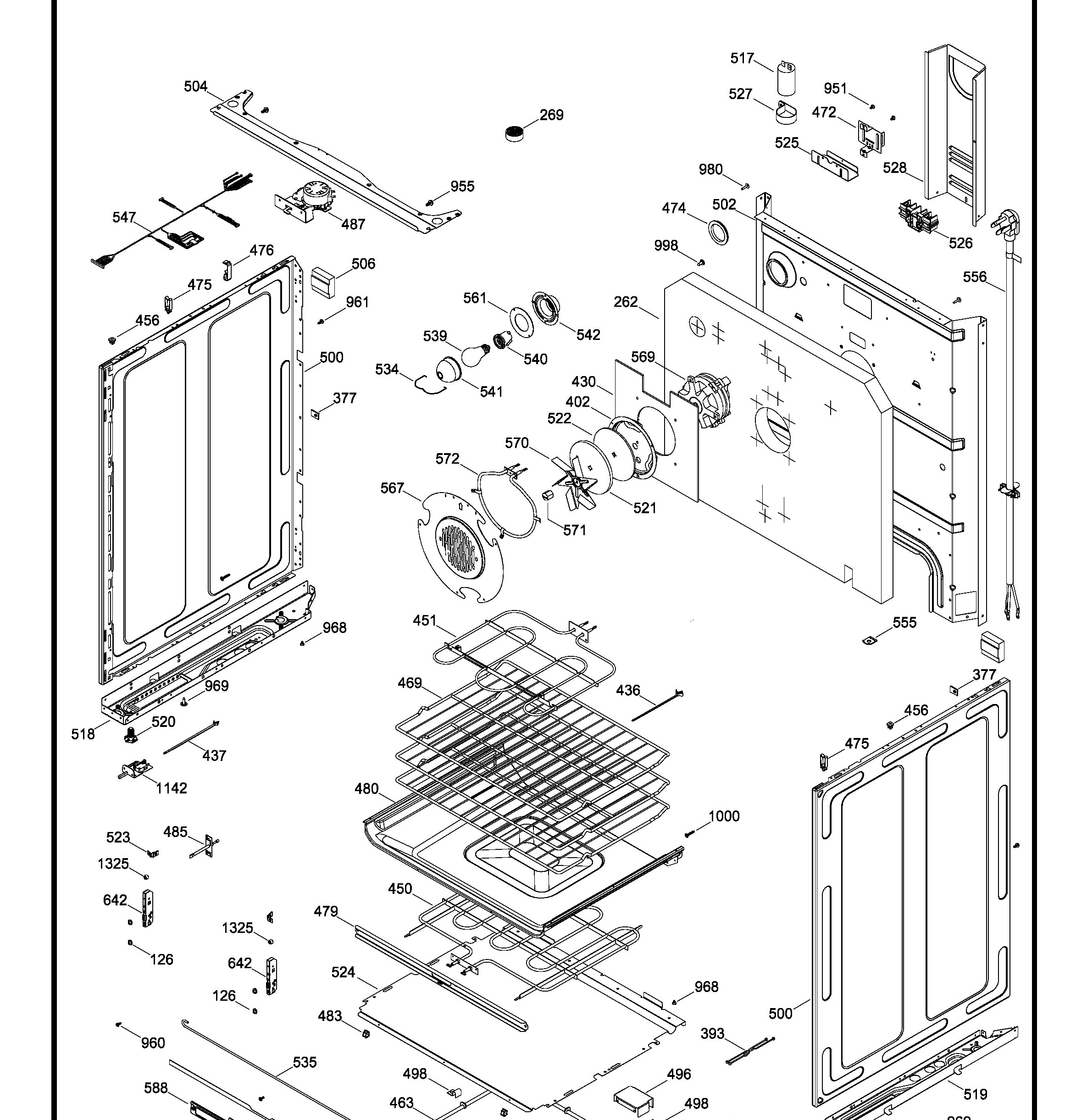 JCB860SK2SS Exploded View 2 appliance exploded-view parts diagram
