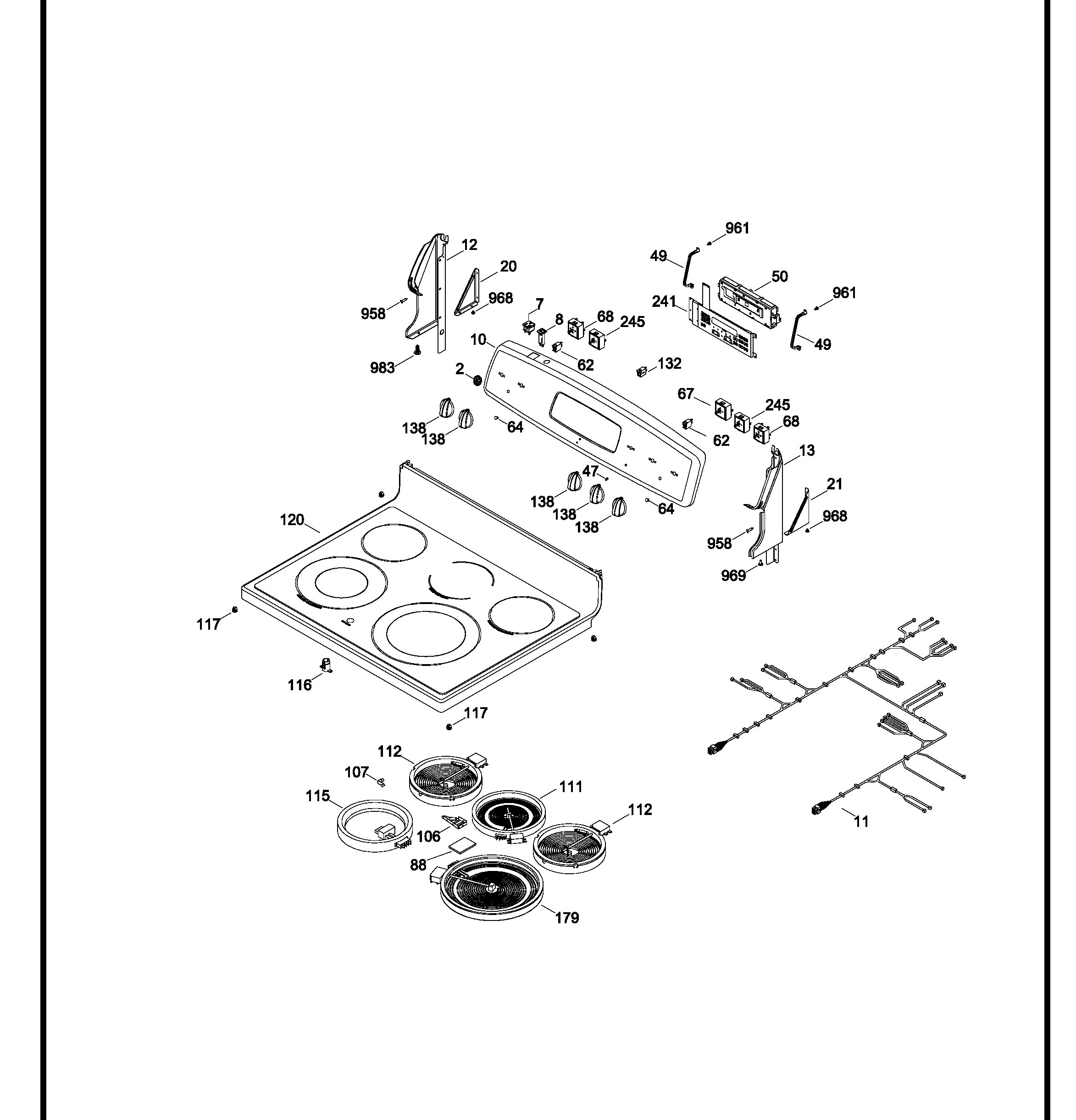 JCBP800DT1BB Exploded View 1 appliance exploded-view parts diagram