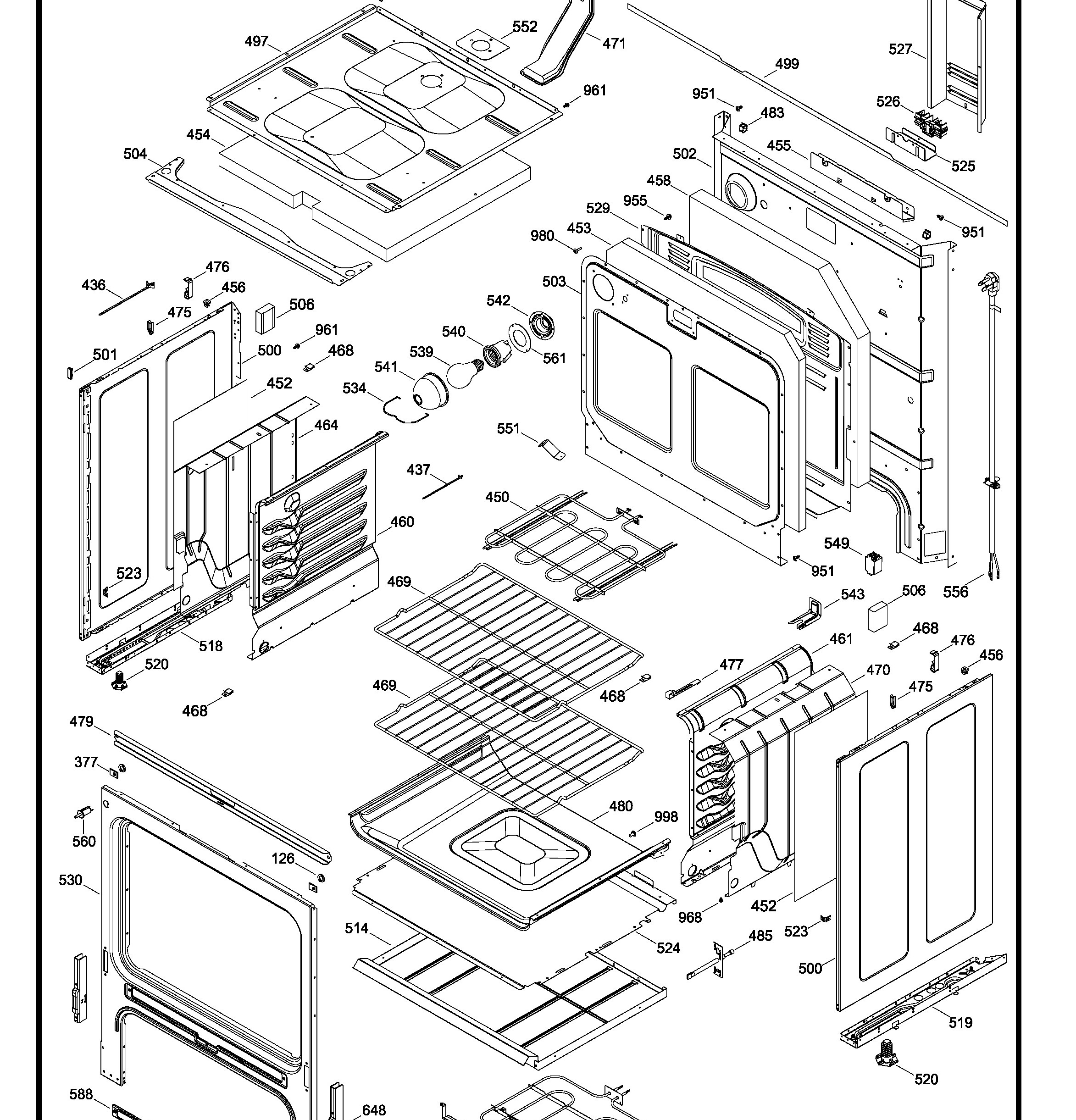JCBS660DF2WW Exploded View 2 appliance exploded-view parts diagram