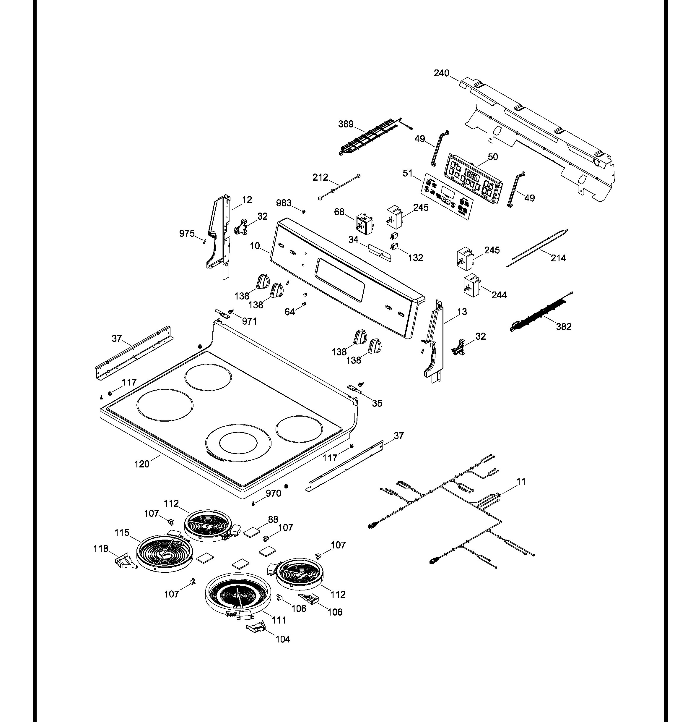 JCBS660SK1SS Exploded View 1 appliance exploded-view parts diagram
