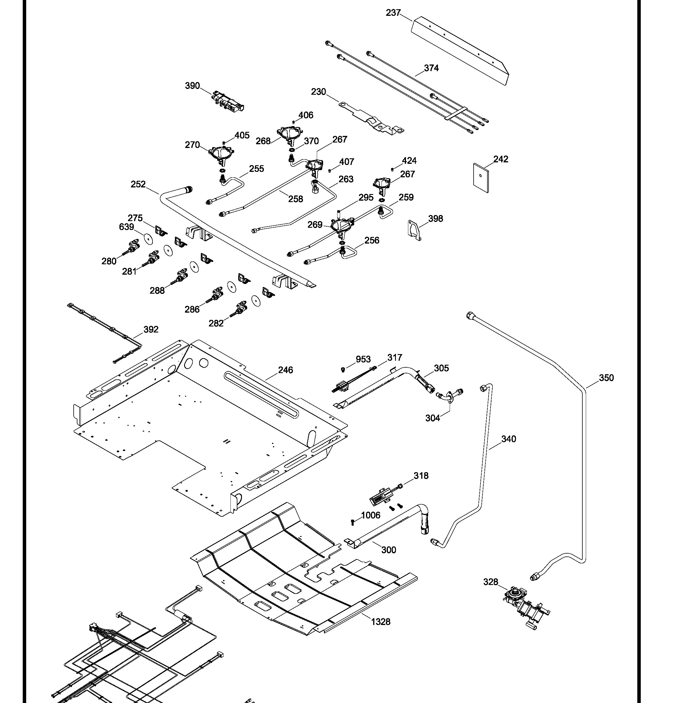 JCGB600SET2SS Exploded View 2 appliance exploded-view parts diagram