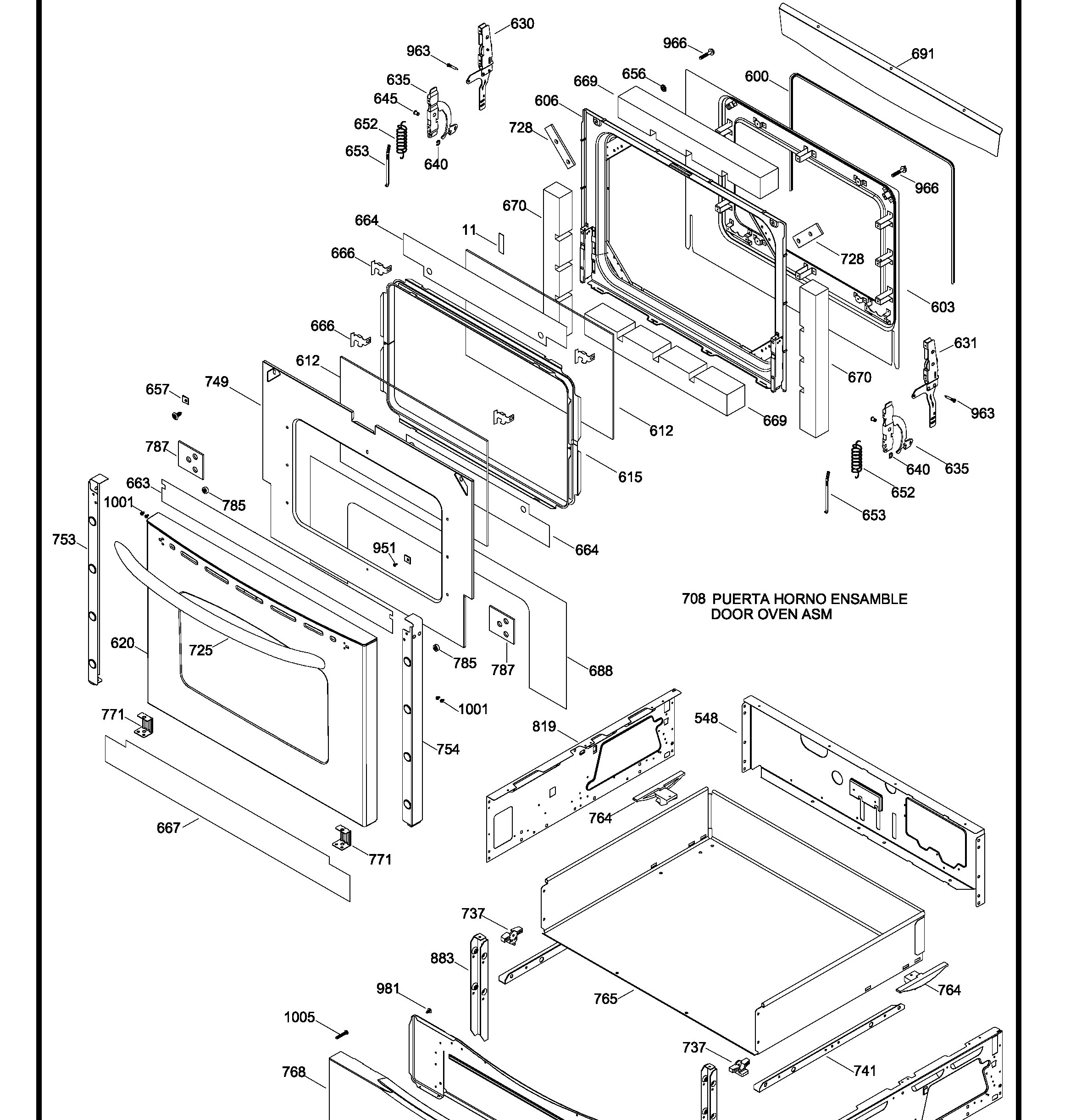 JCGB600SET2SS Exploded View 4 appliance exploded-view parts diagram