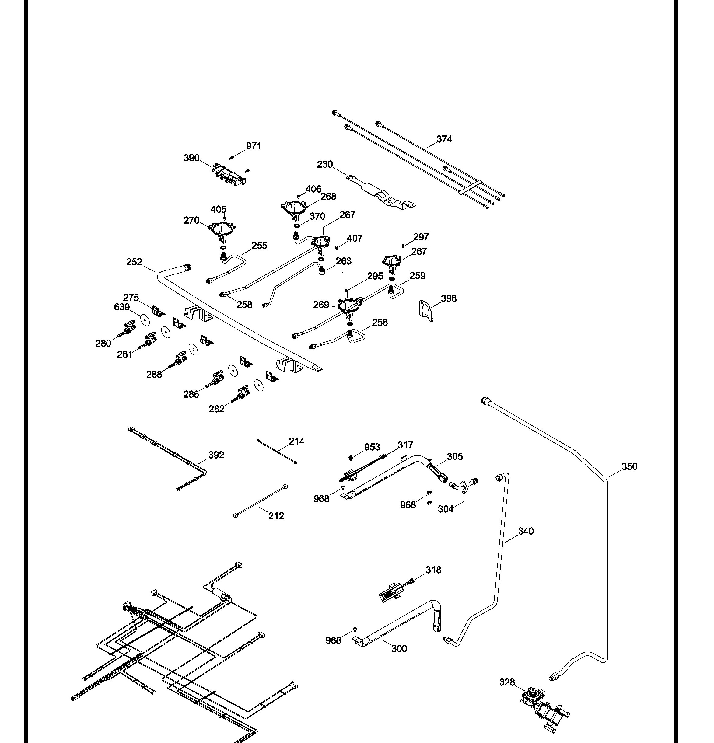JCGB810DET1BB Exploded View 2 appliance exploded-view parts diagram