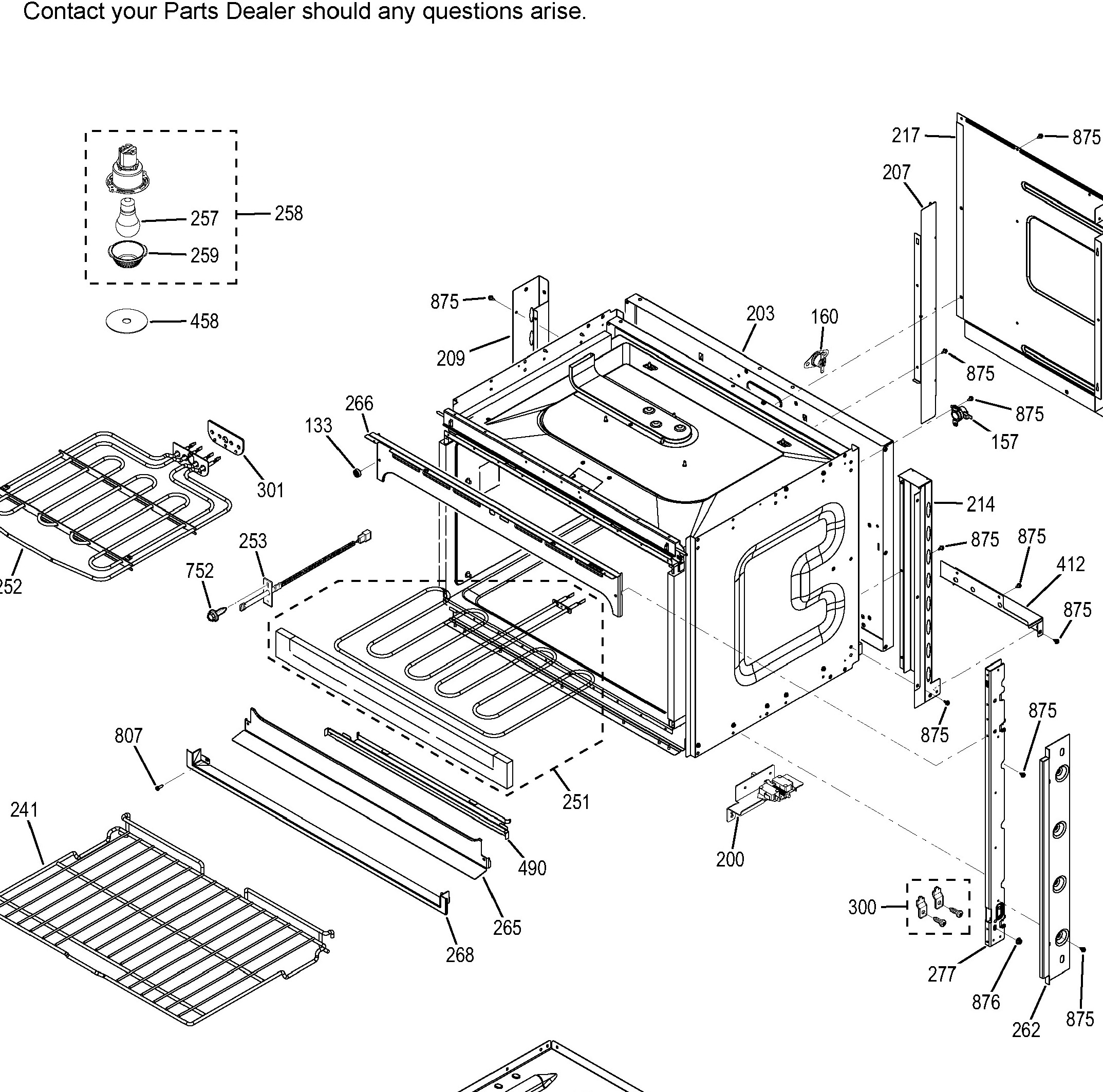 JCK1000DF4BB Exploded View 2 appliance exploded-view parts diagram