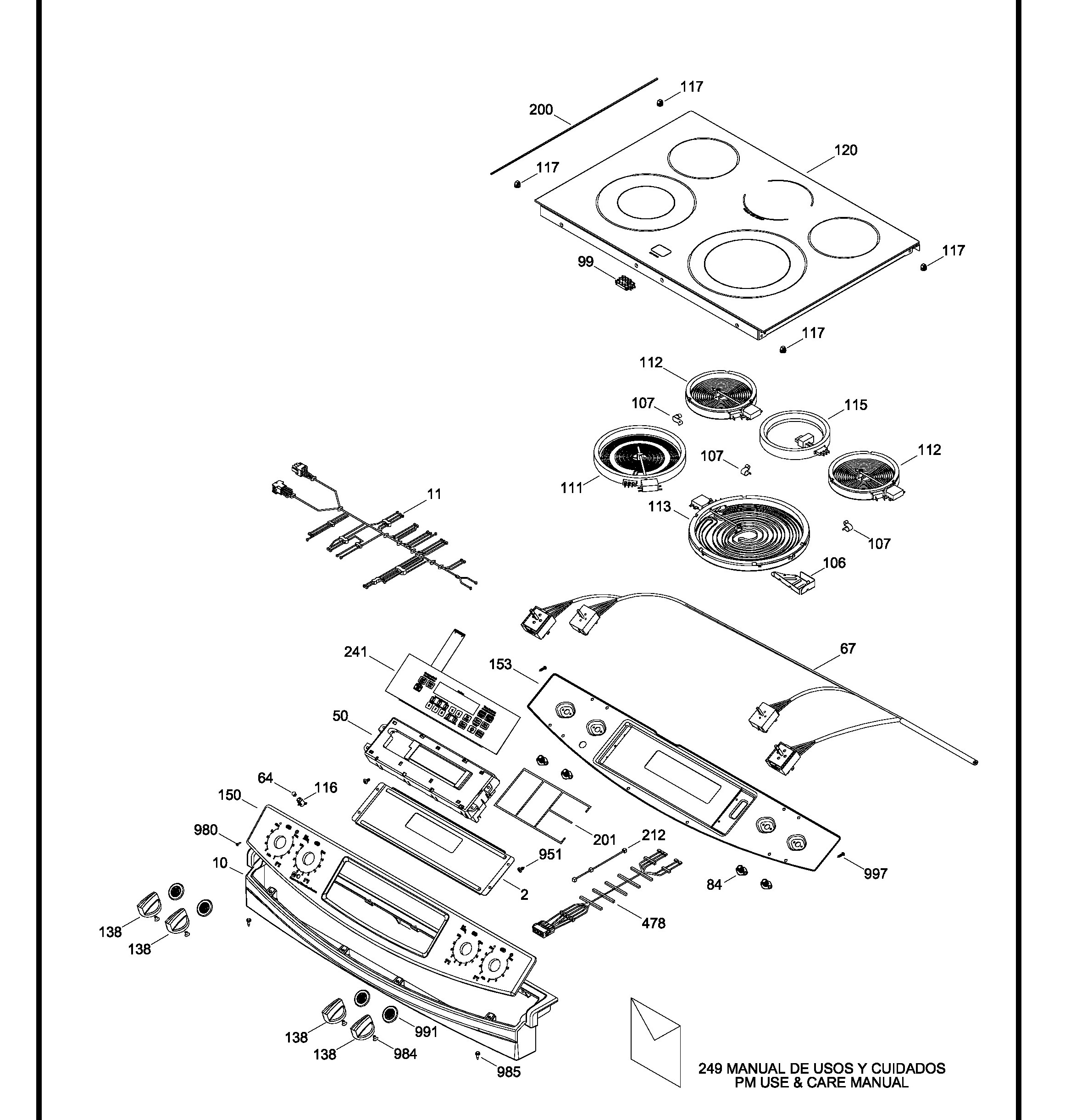 JCS630DF2BB Exploded View 1 appliance exploded-view parts diagram