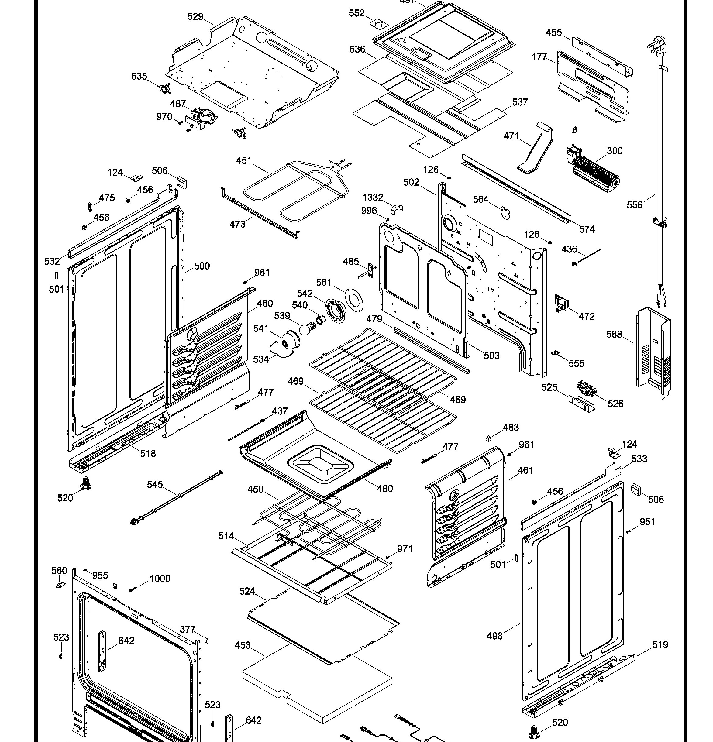 JCS630SF3SS Exploded View 2 appliance exploded-view parts diagram