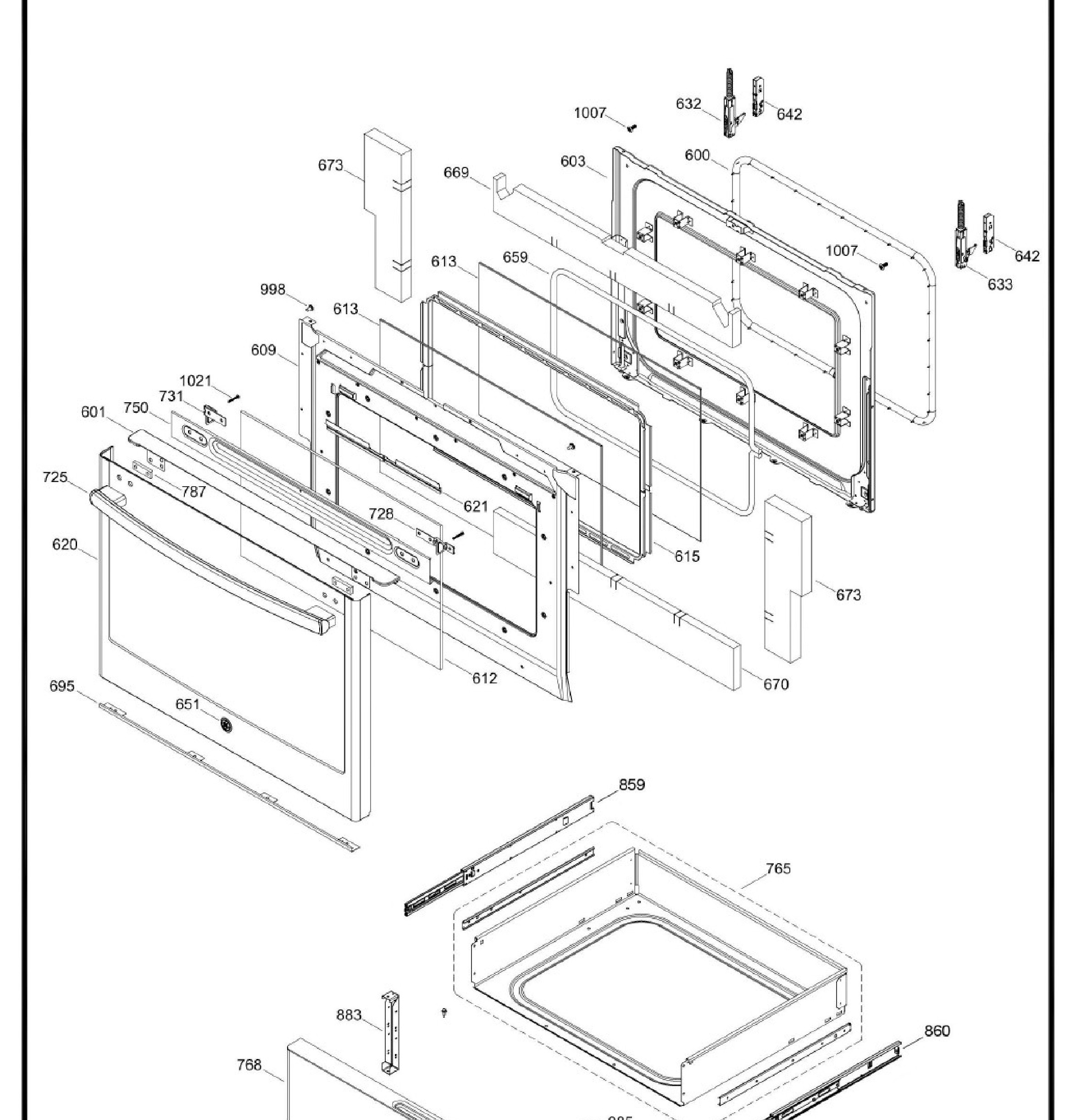 JCS840SM1SS Exploded View 3 appliance exploded-view parts diagram