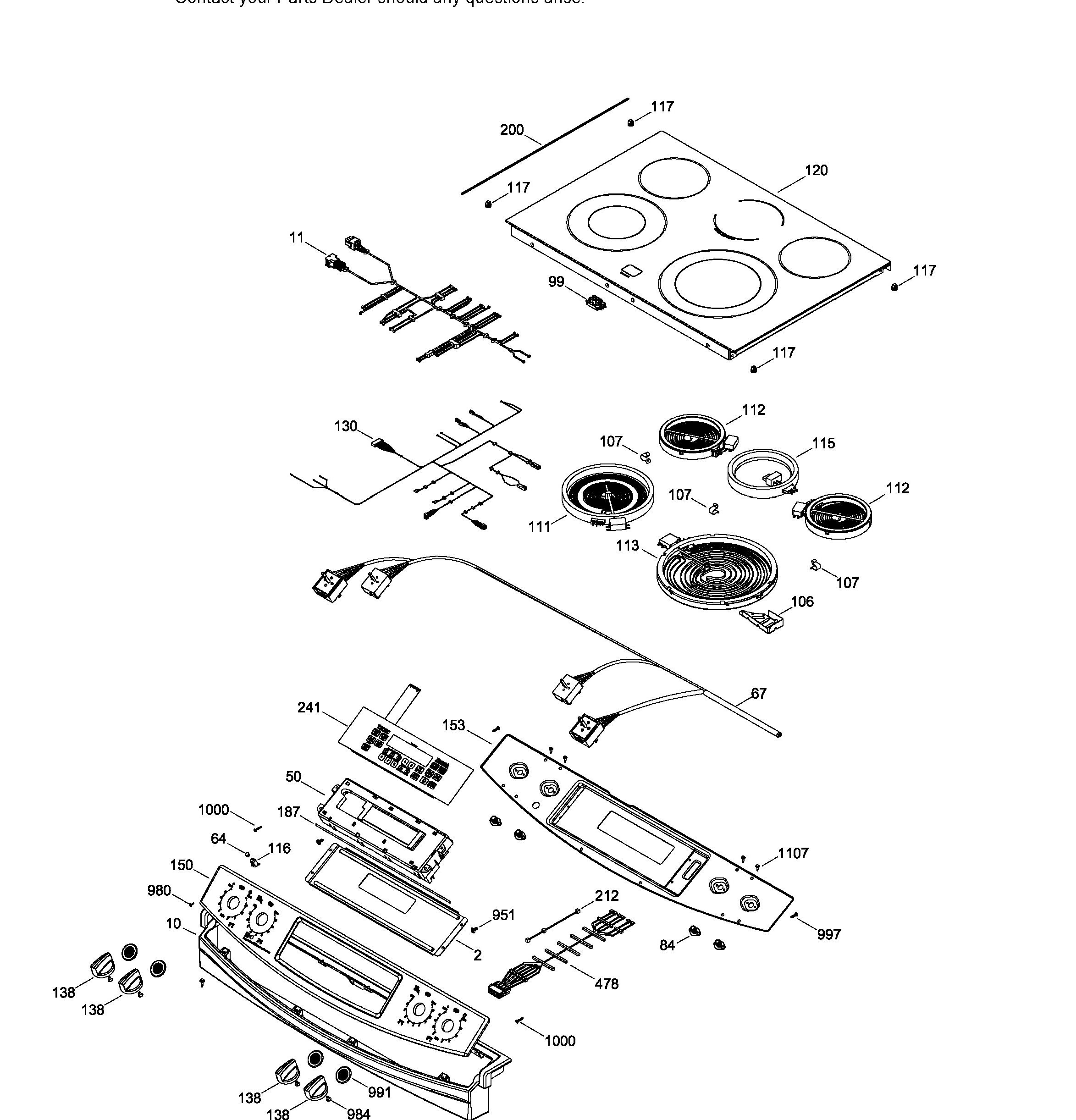 JCS860DF2WW Exploded View 4 appliance exploded-view parts diagram