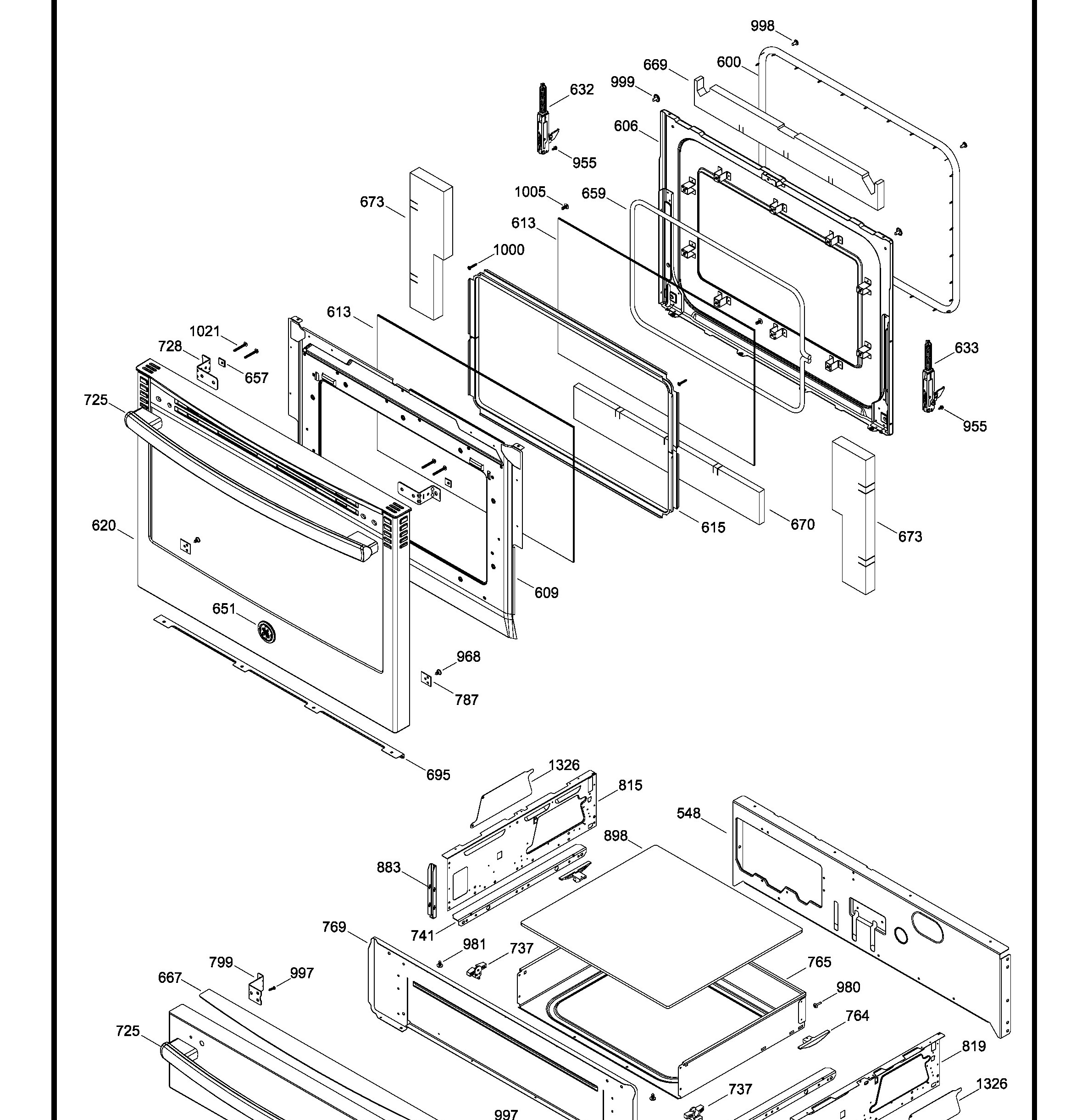 JCS860EF3ES Exploded View 3 appliance exploded-view parts diagram