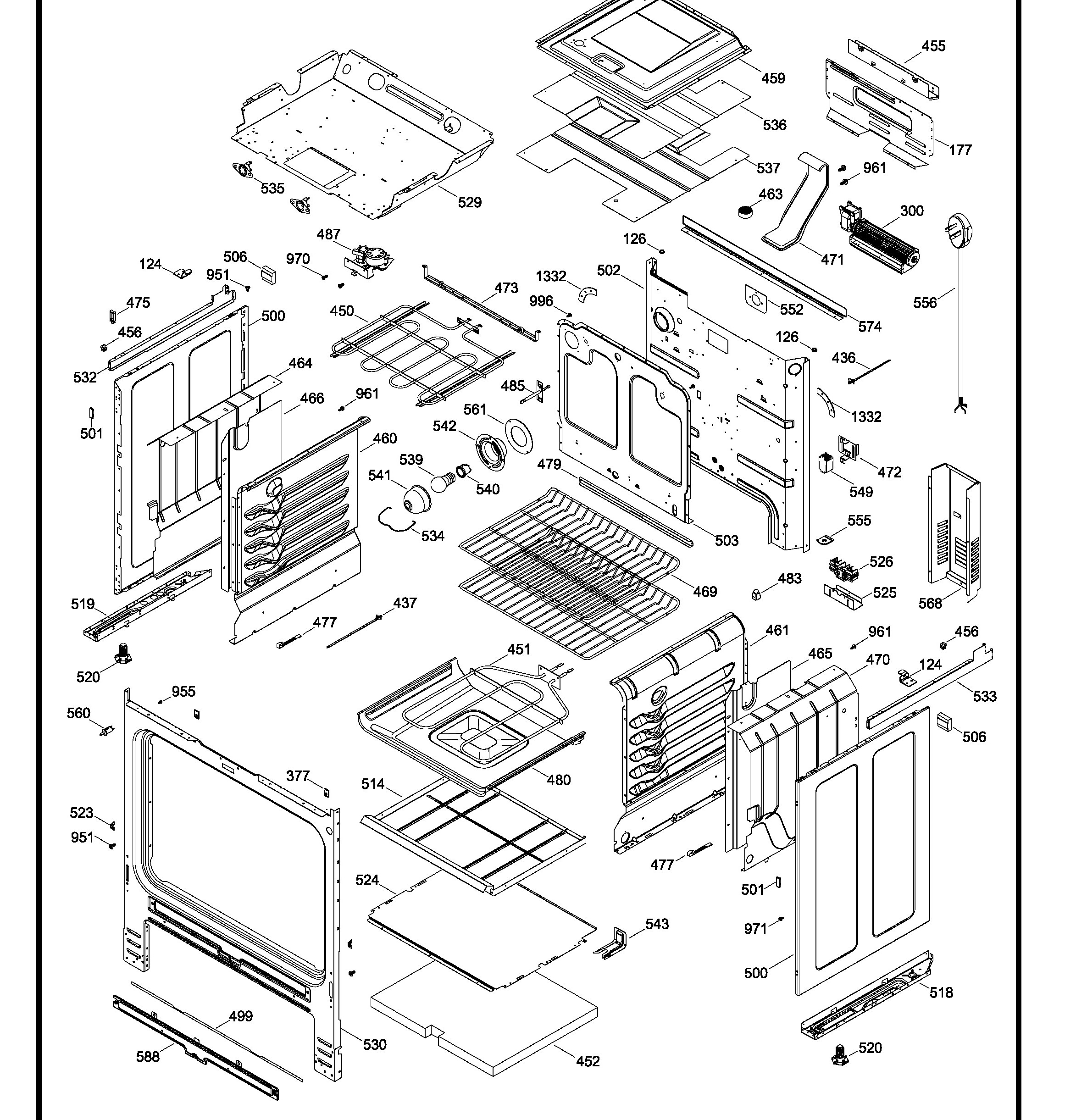 JCSP41SV1SS Exploded View 2 appliance exploded-view parts diagram