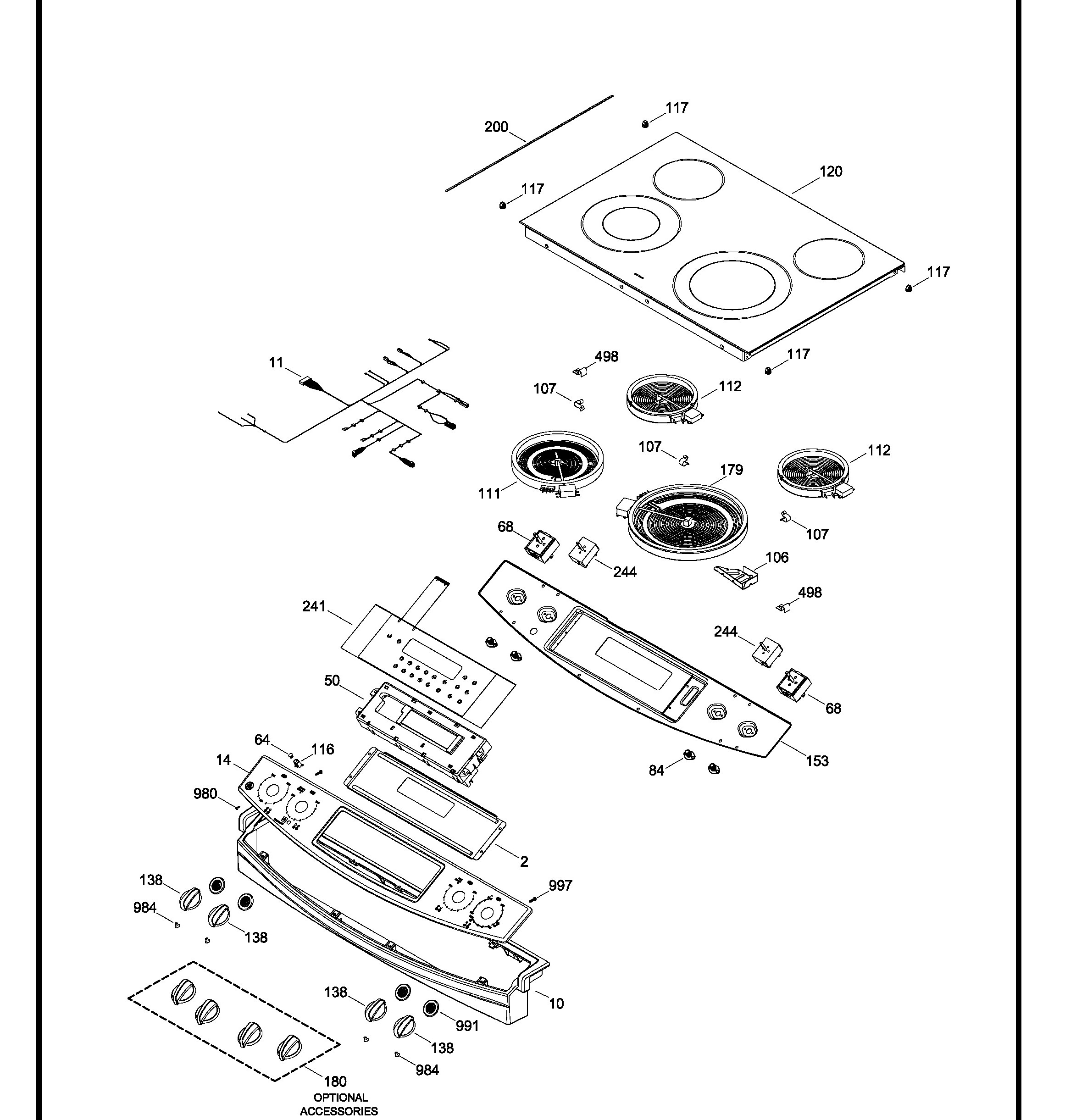 JCSP41SV1SS Exploded View 1 appliance exploded-view parts diagram