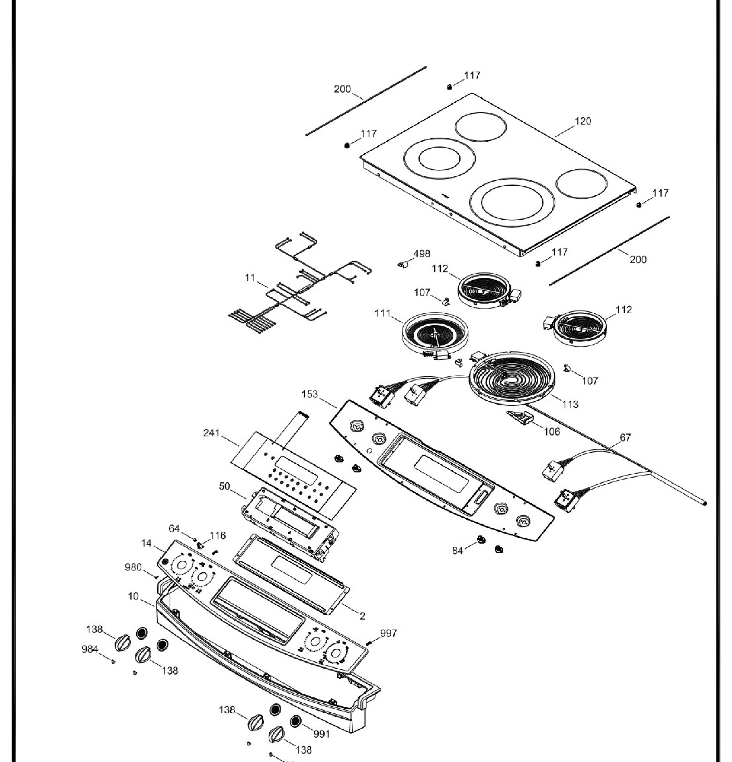 JCSP41SV4SS Exploded View 2 appliance exploded-view parts diagram