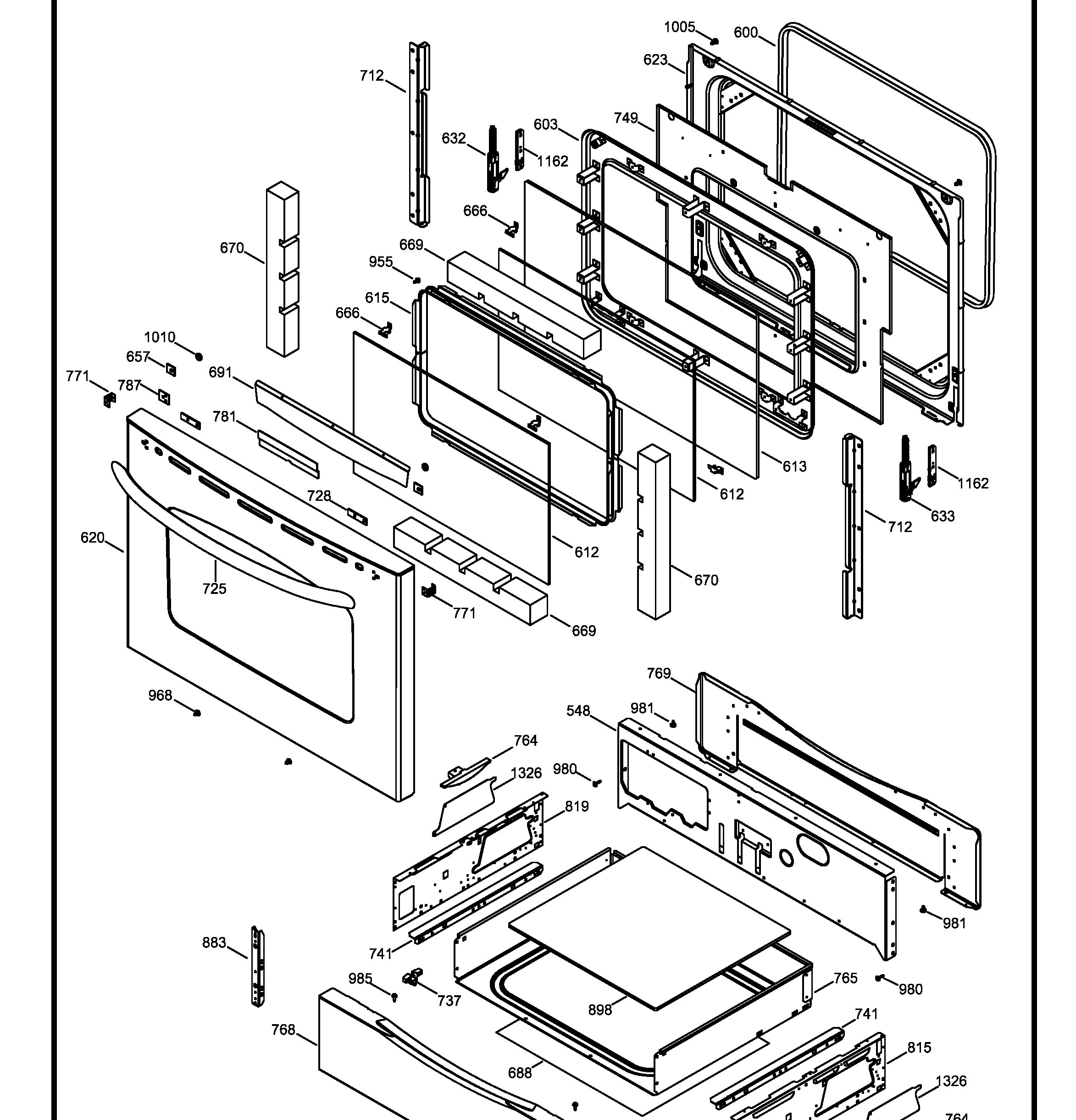 JCSP41SV5SS Exploded View 3 appliance exploded-view parts diagram