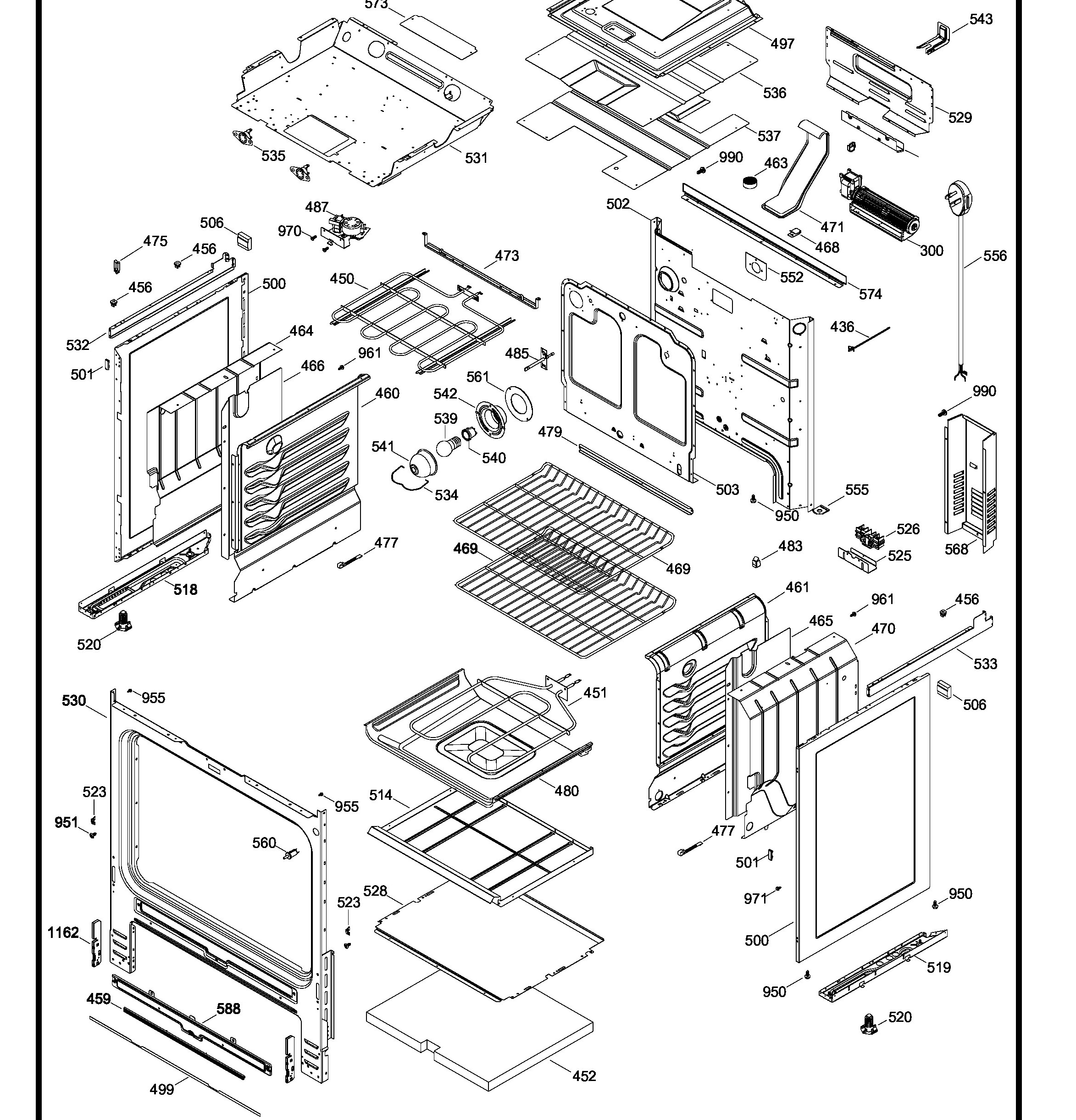 JCSP42SR1SS Exploded View 2 appliance exploded-view parts diagram