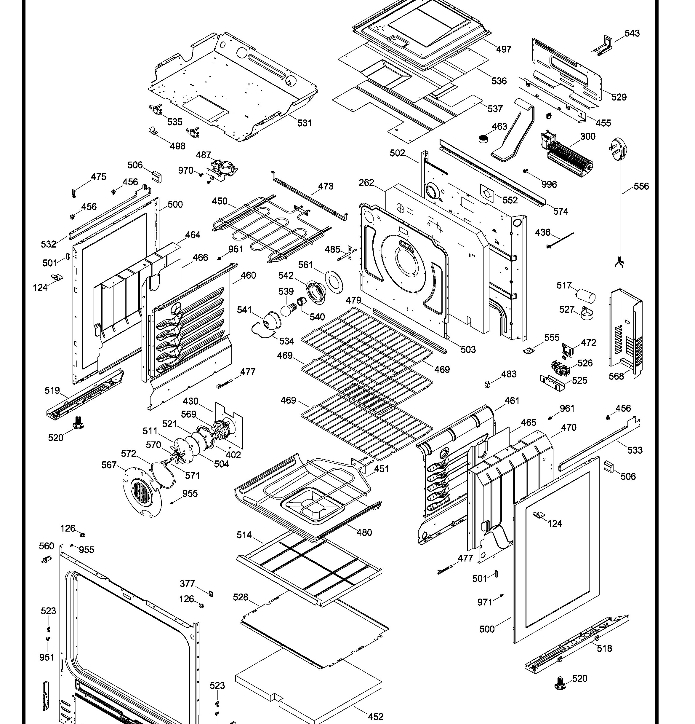 JCSP46SR3SS Exploded View 2 appliance exploded-view parts diagram