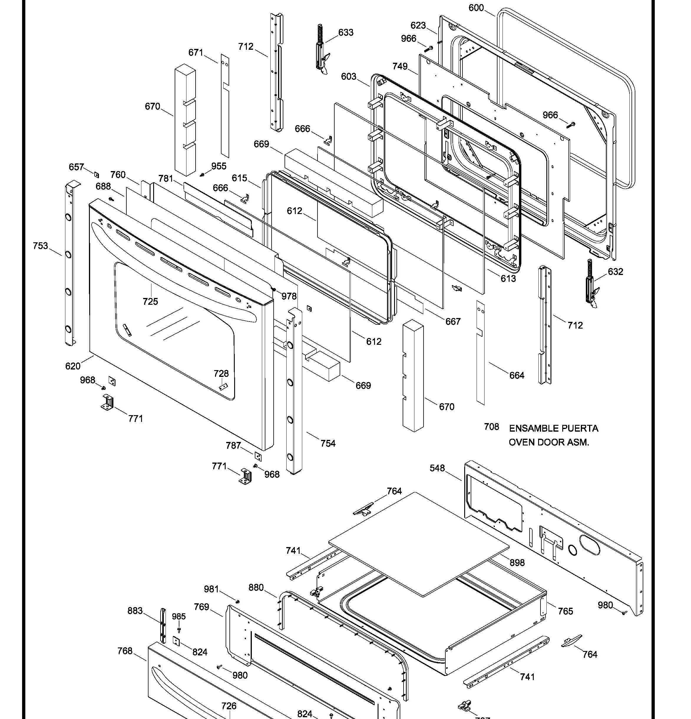 JCSP46SR3SS Exploded View 3 appliance exploded-view parts diagram