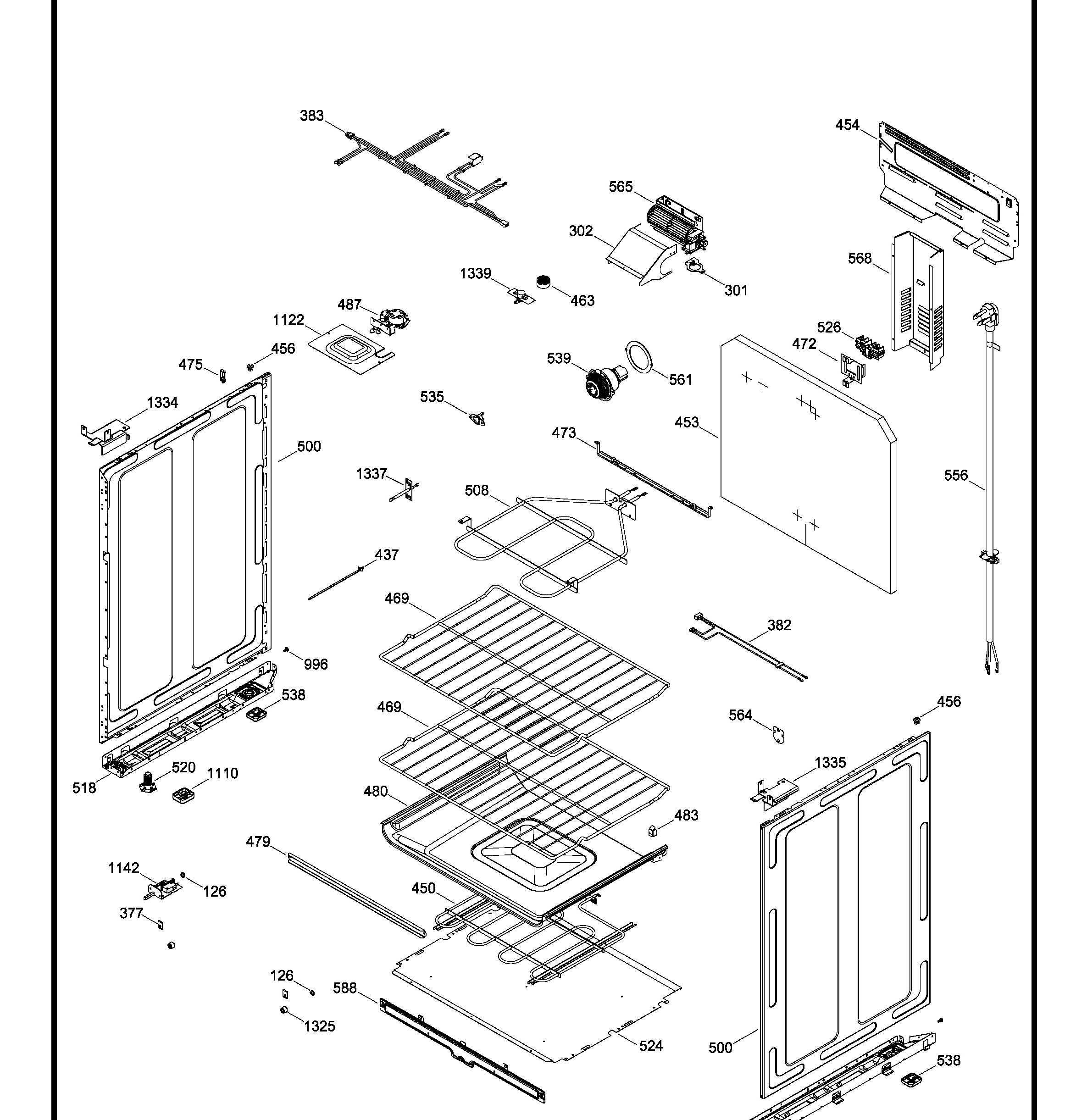 JCSS630SM1SS Exploded View 2 appliance exploded-view parts diagram