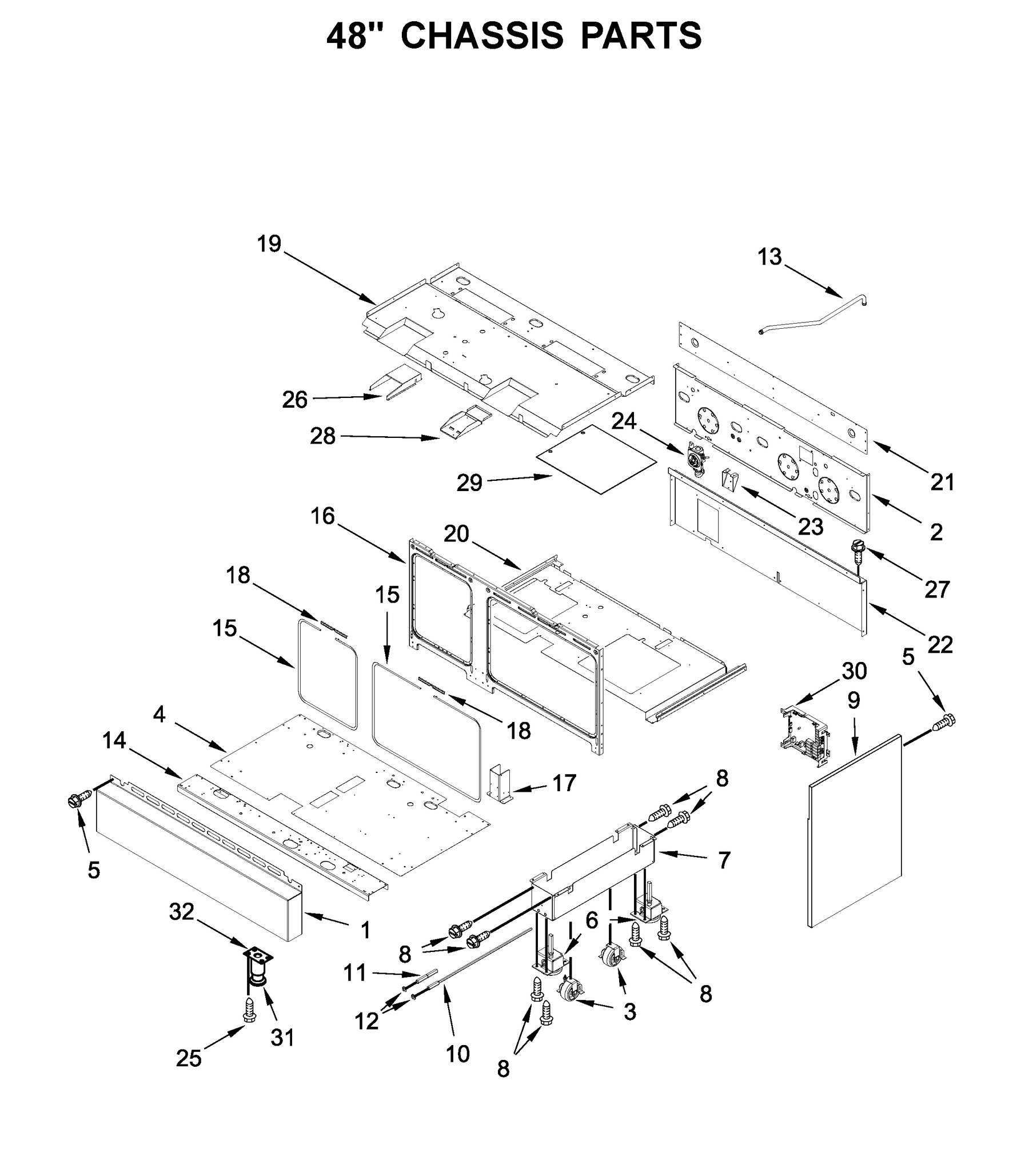 48" chassis parts