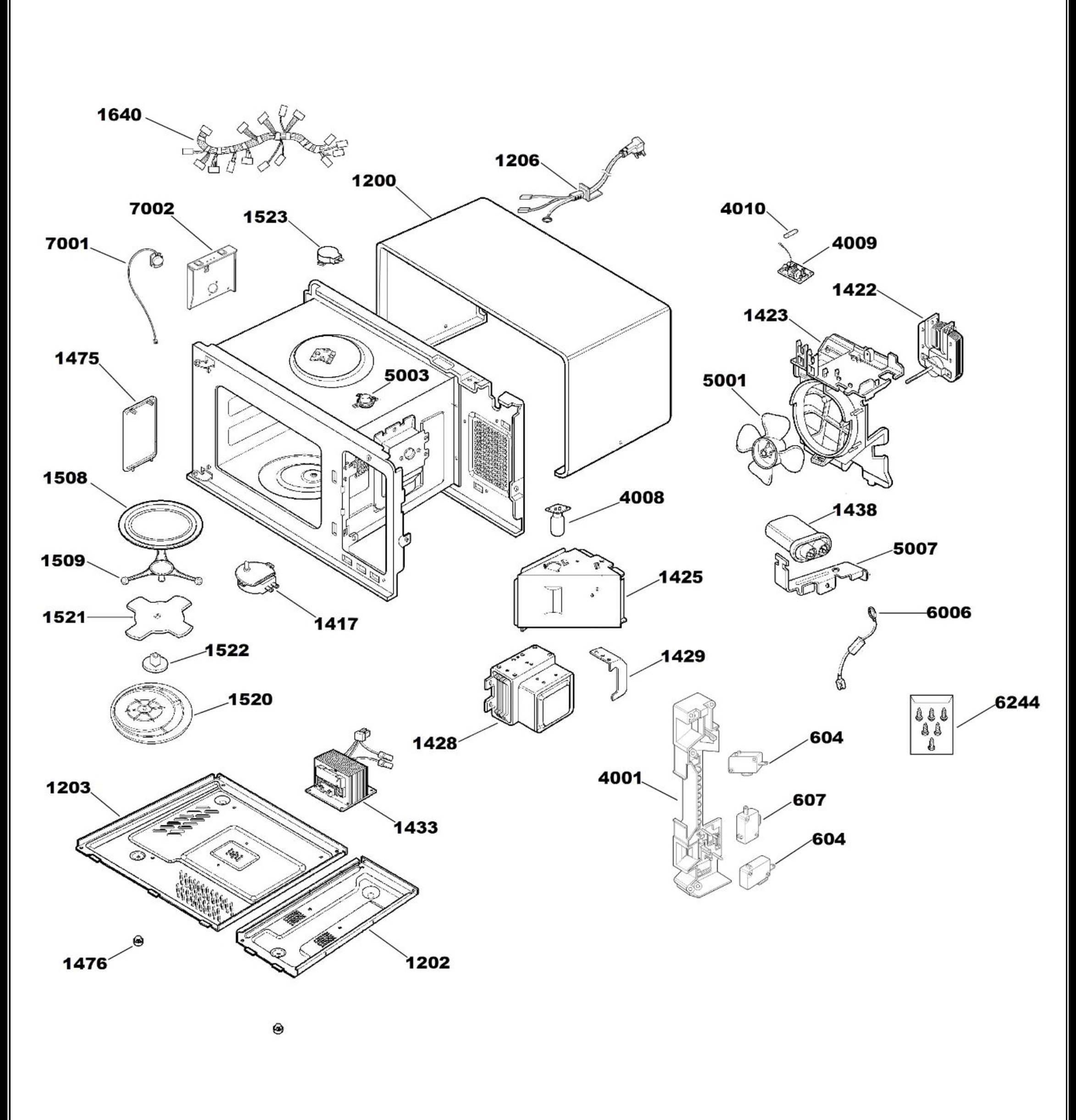 JEB1860SM1SS Exploded View 2 appliance exploded-view parts diagram