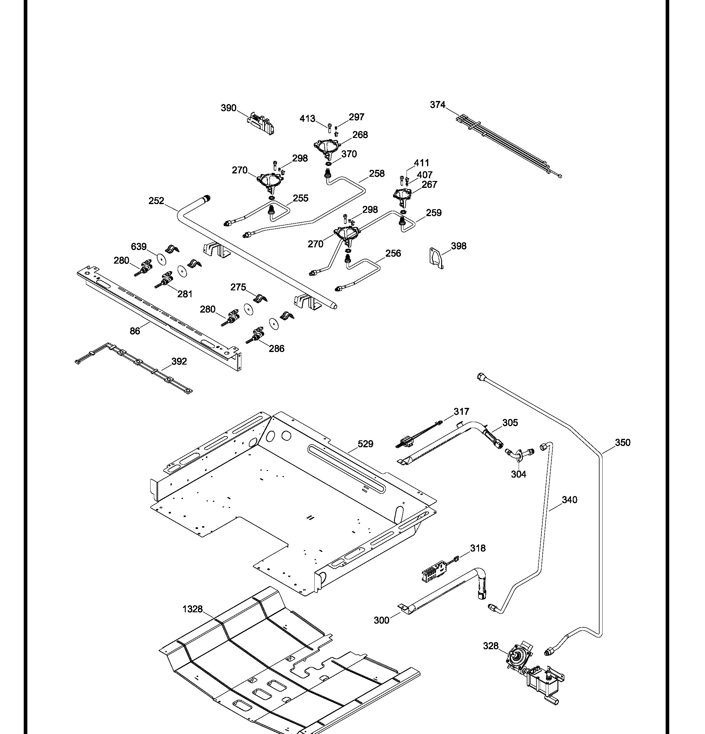 JGBP28DEM8WW Exploded View 2 appliance exploded-view parts diagram
