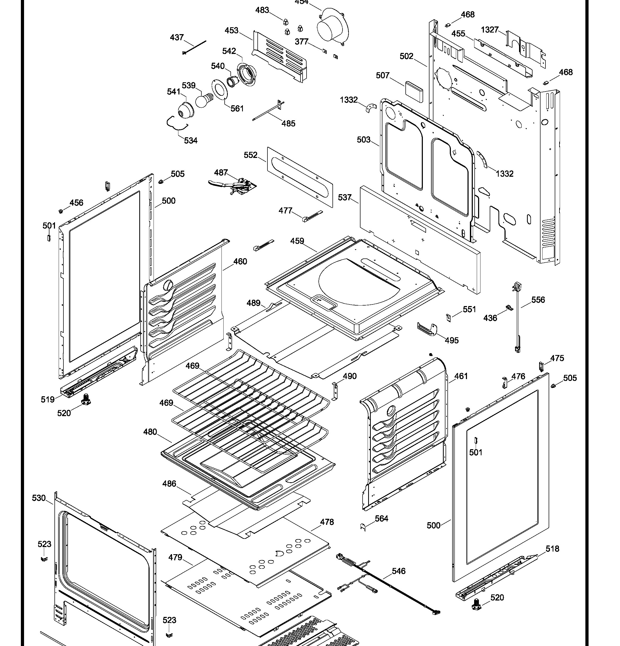 JGBP28DEM8WW Exploded View 3 appliance exploded-view parts diagram