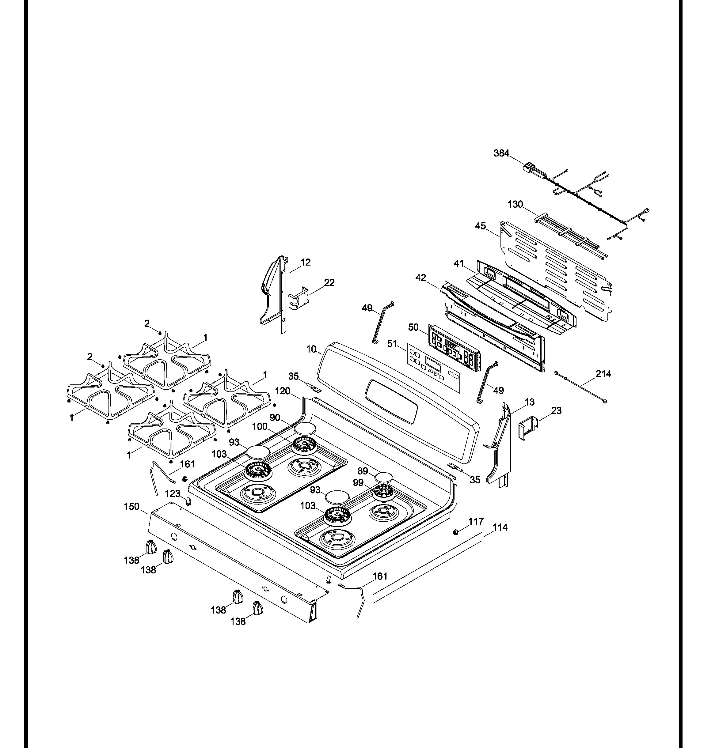 JGBP28DEM8WW Exploded View 1 appliance exploded-view parts diagram