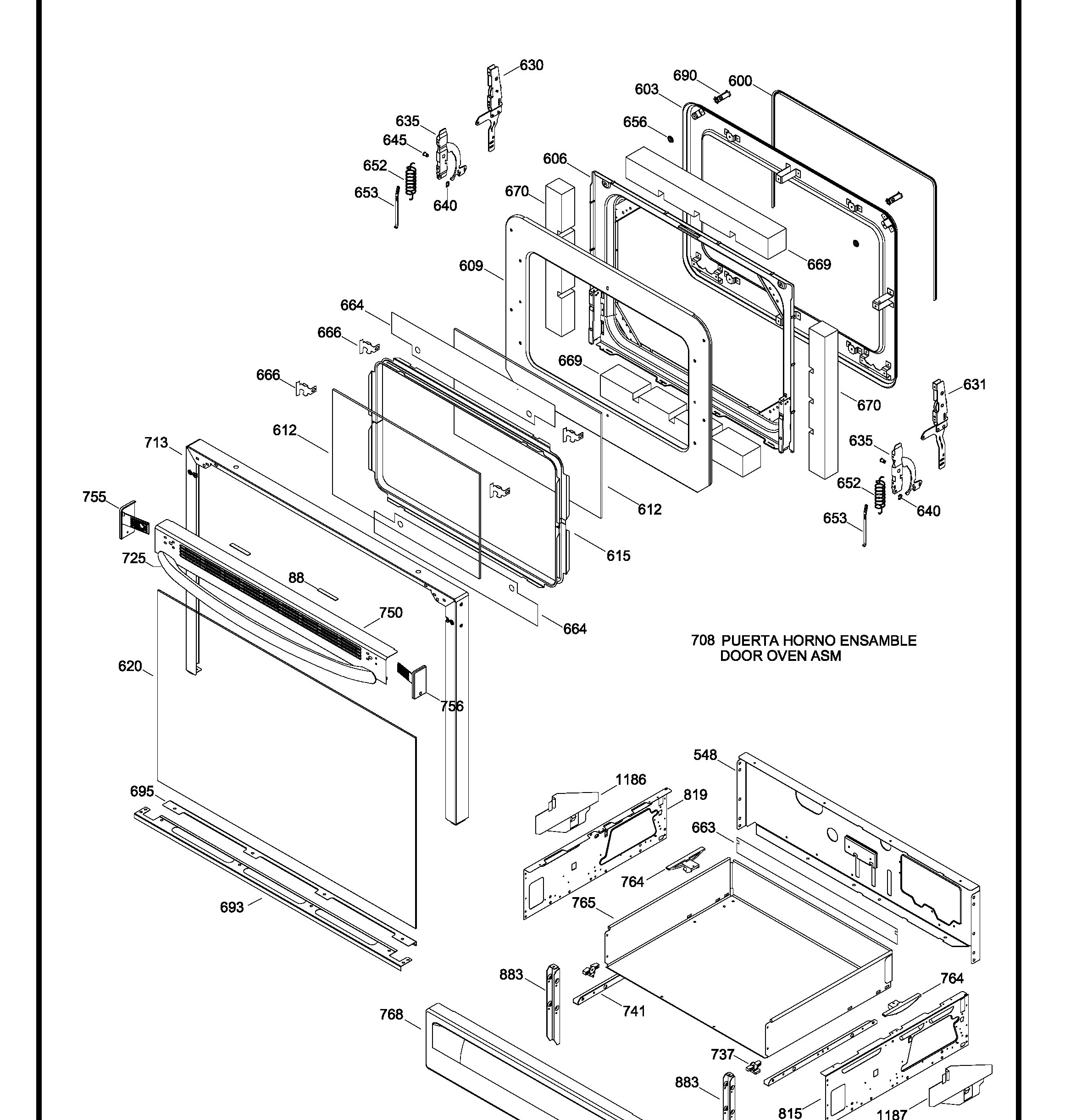 JGBP28DEM8WW Exploded View 4 appliance exploded-view parts diagram