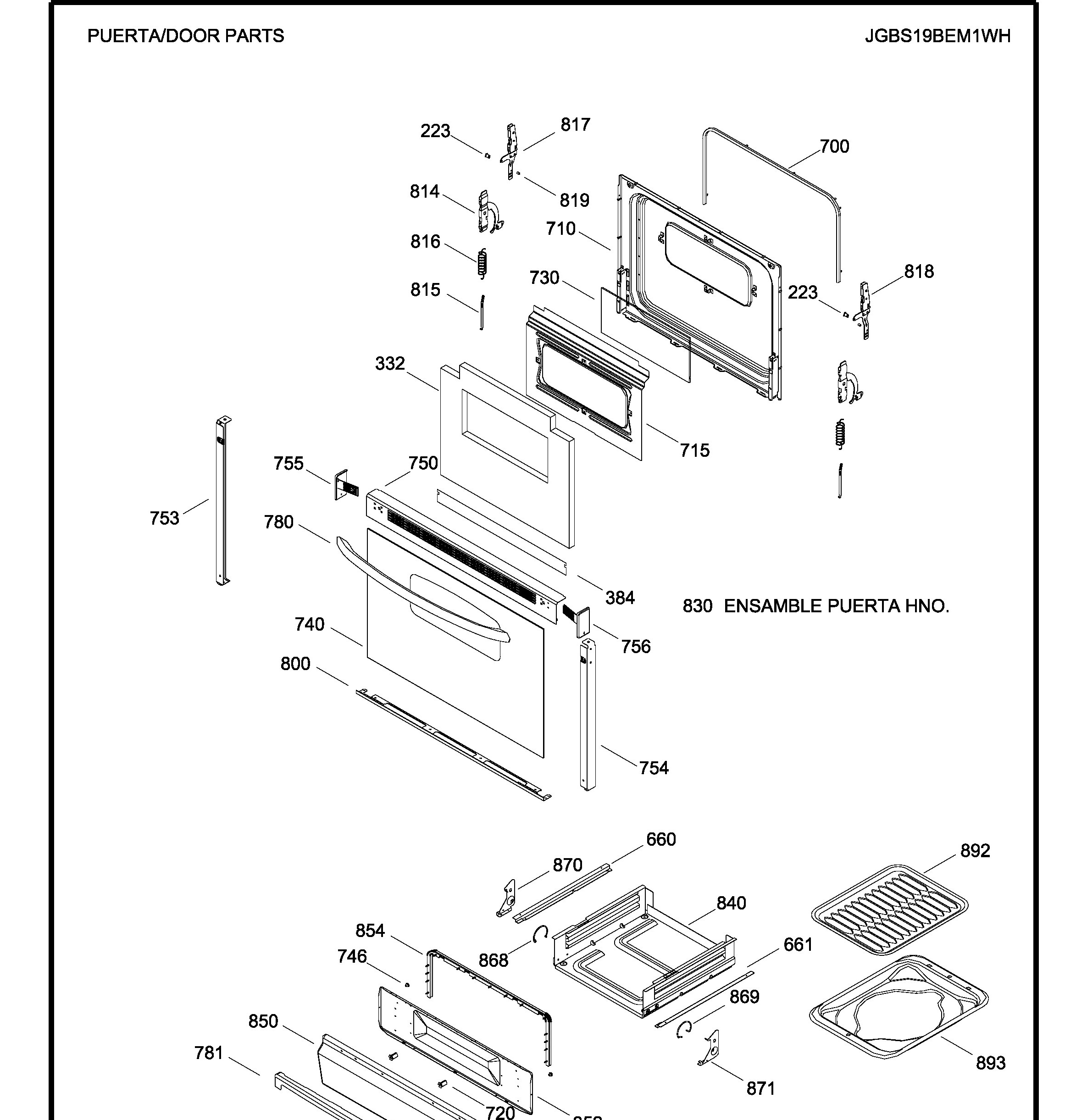 JGBS19BEM1WH Exploded View 4 appliance exploded-view parts diagram