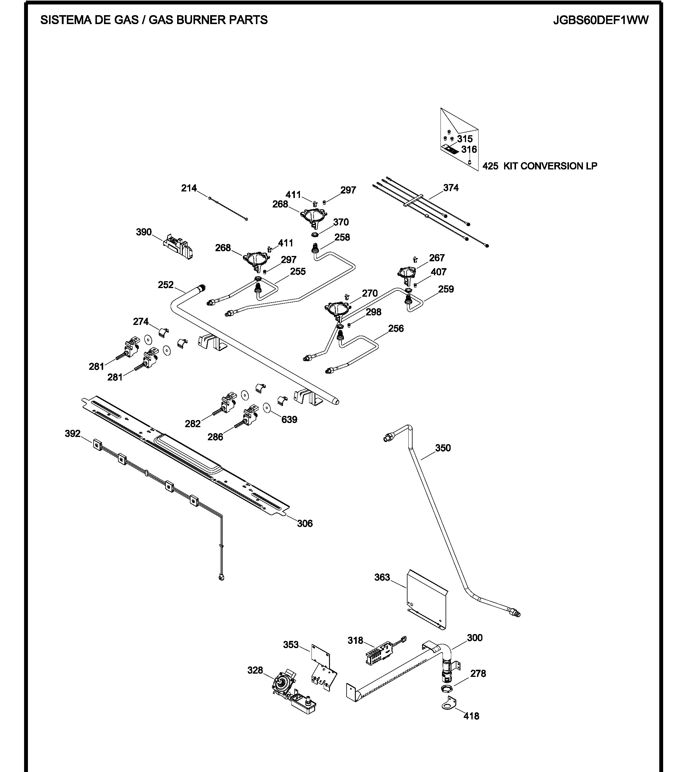 JGBS60DEF1WW Exploded View 2 appliance exploded-view parts diagram