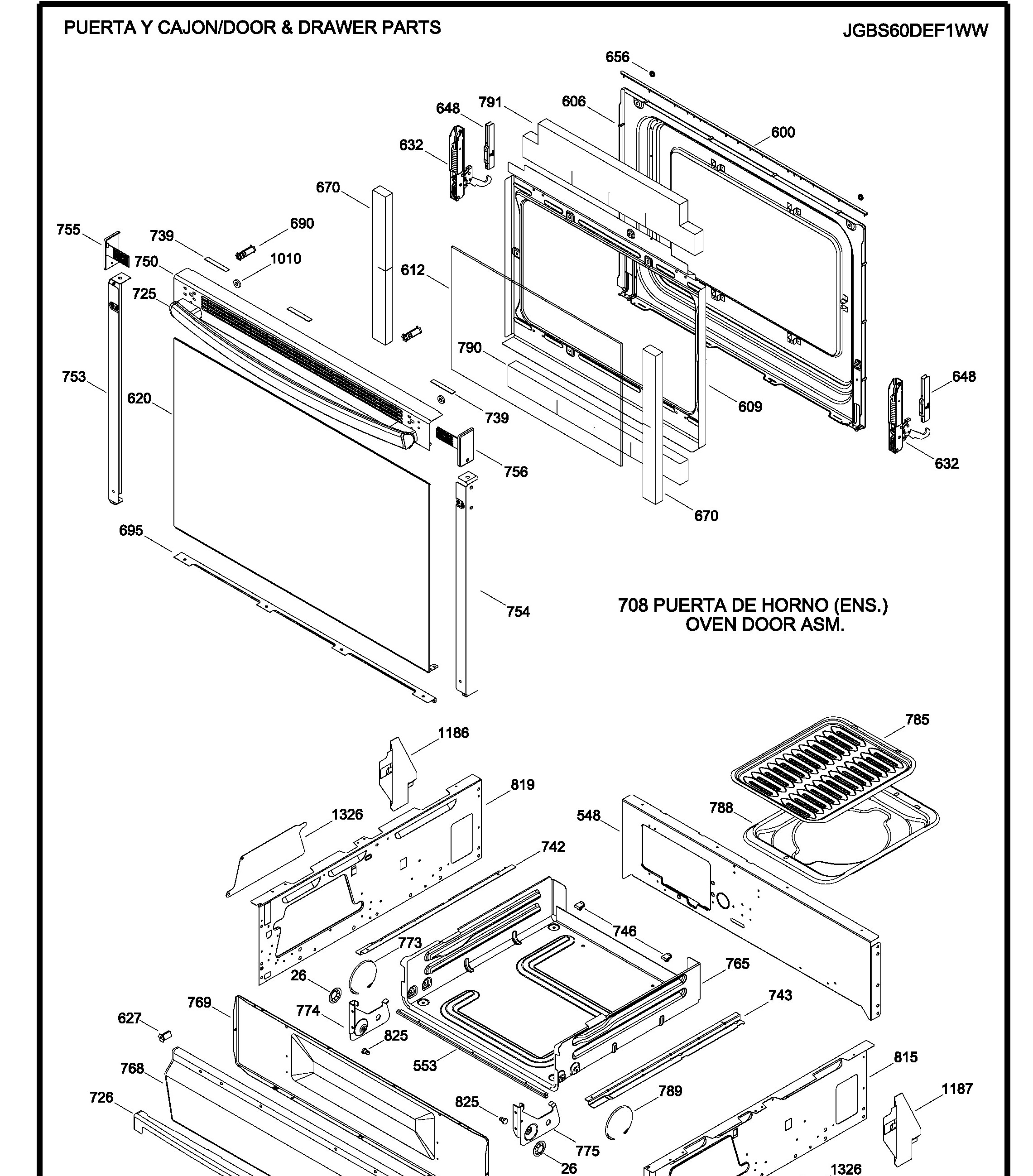 JGBS60DEF1WW Exploded View 4 appliance exploded-view parts diagram
