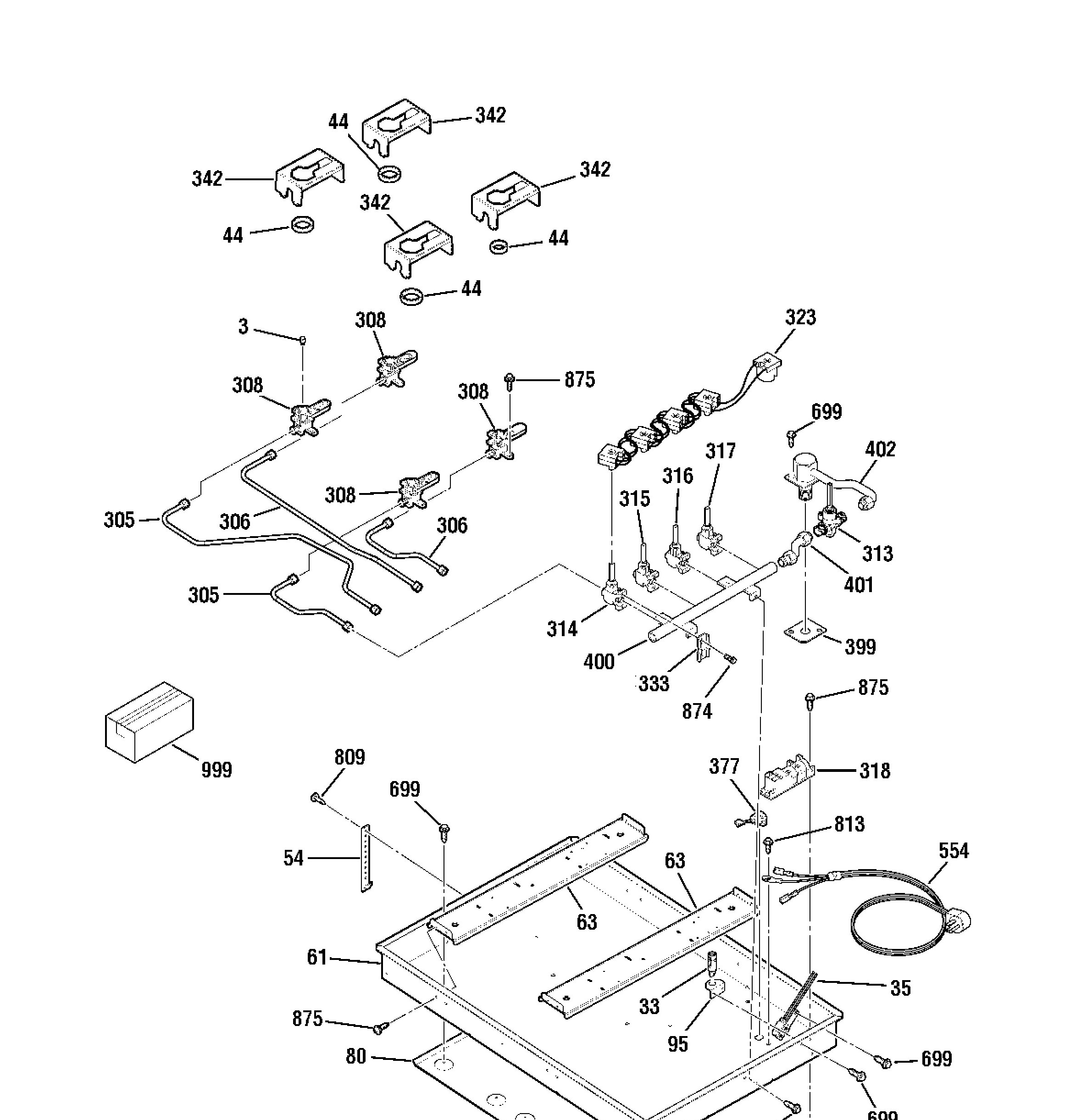 JGP940BEK2BB Exploded View 2 appliance exploded-view parts diagram