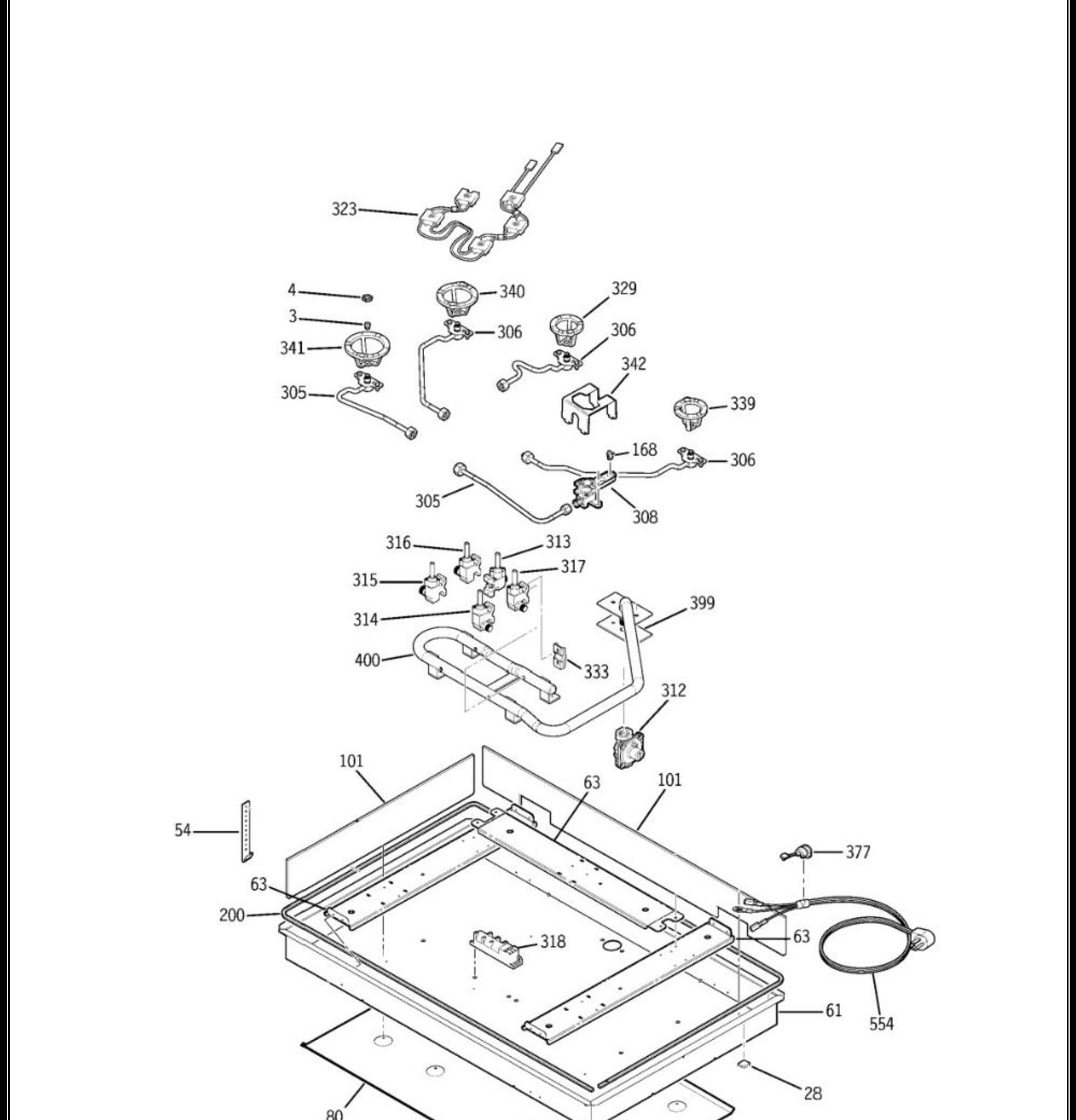 JGP963SEK1SS Exploded View 2 appliance exploded-view parts diagram
