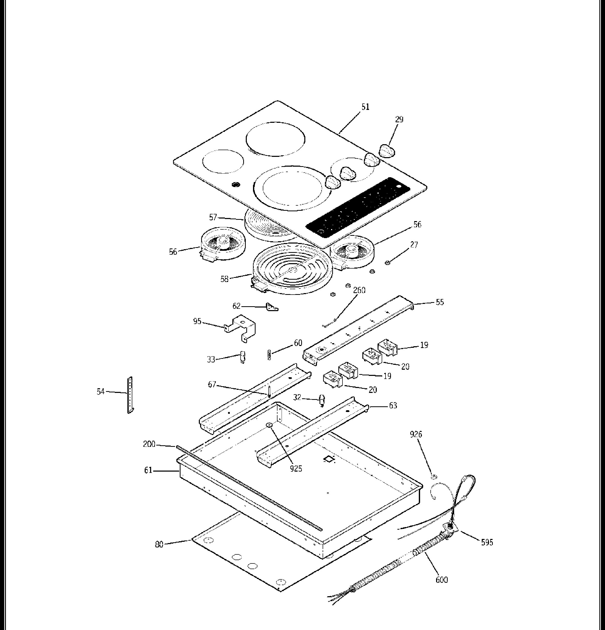 JP346SM1SS Exploded View 1 appliance exploded-view parts diagram