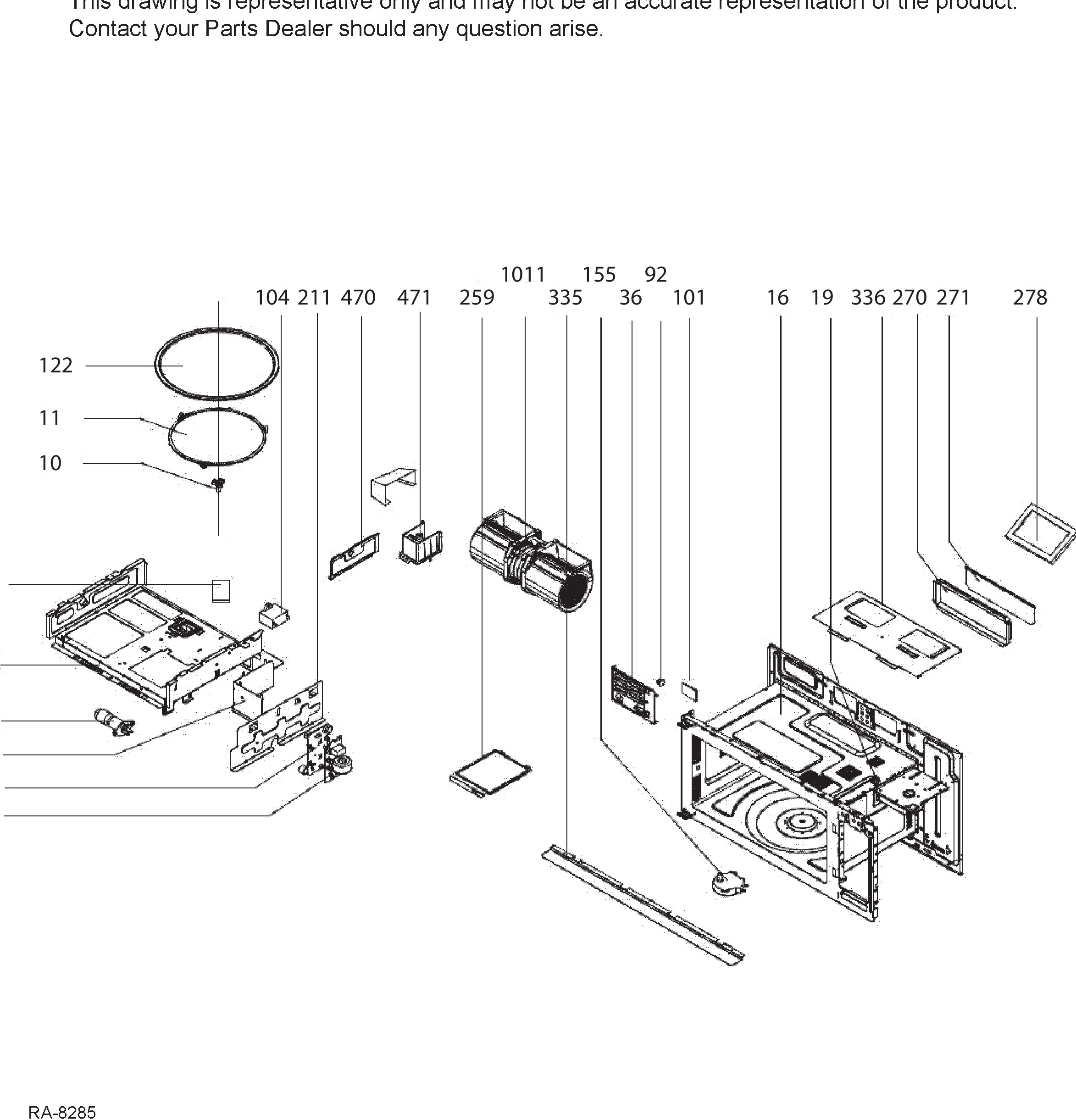 JVM2165SM1SS Exploded View 2 appliance exploded-view parts diagram