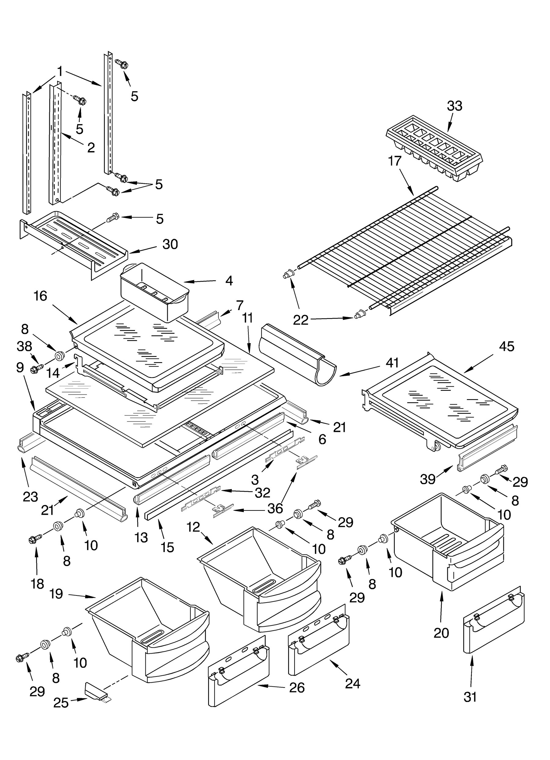 Shelf parts