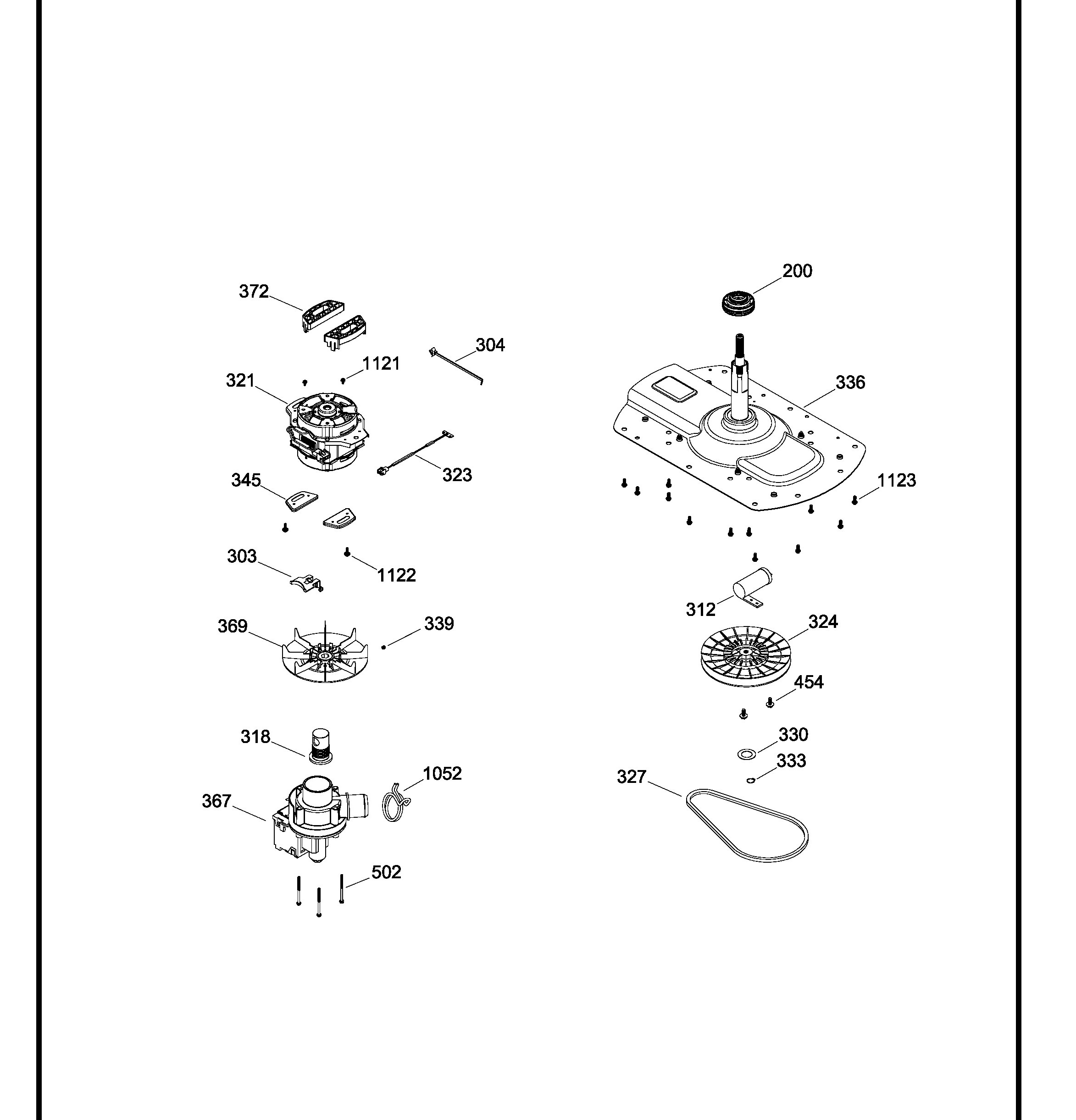 LAE15201PBB00 Exploded View 3 appliance exploded-view parts diagram