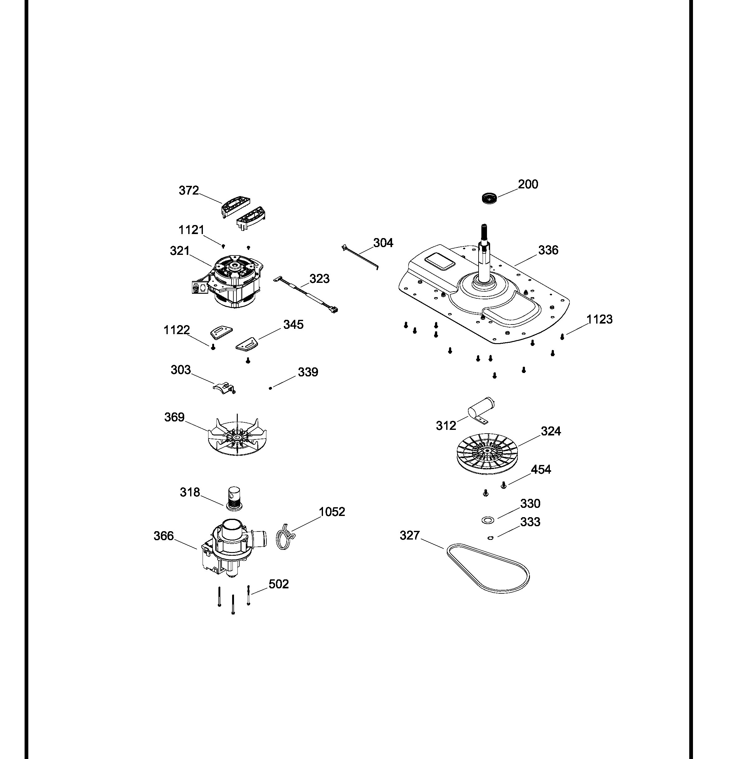 LAE15300PBB00 Exploded View 3 appliance exploded-view parts diagram