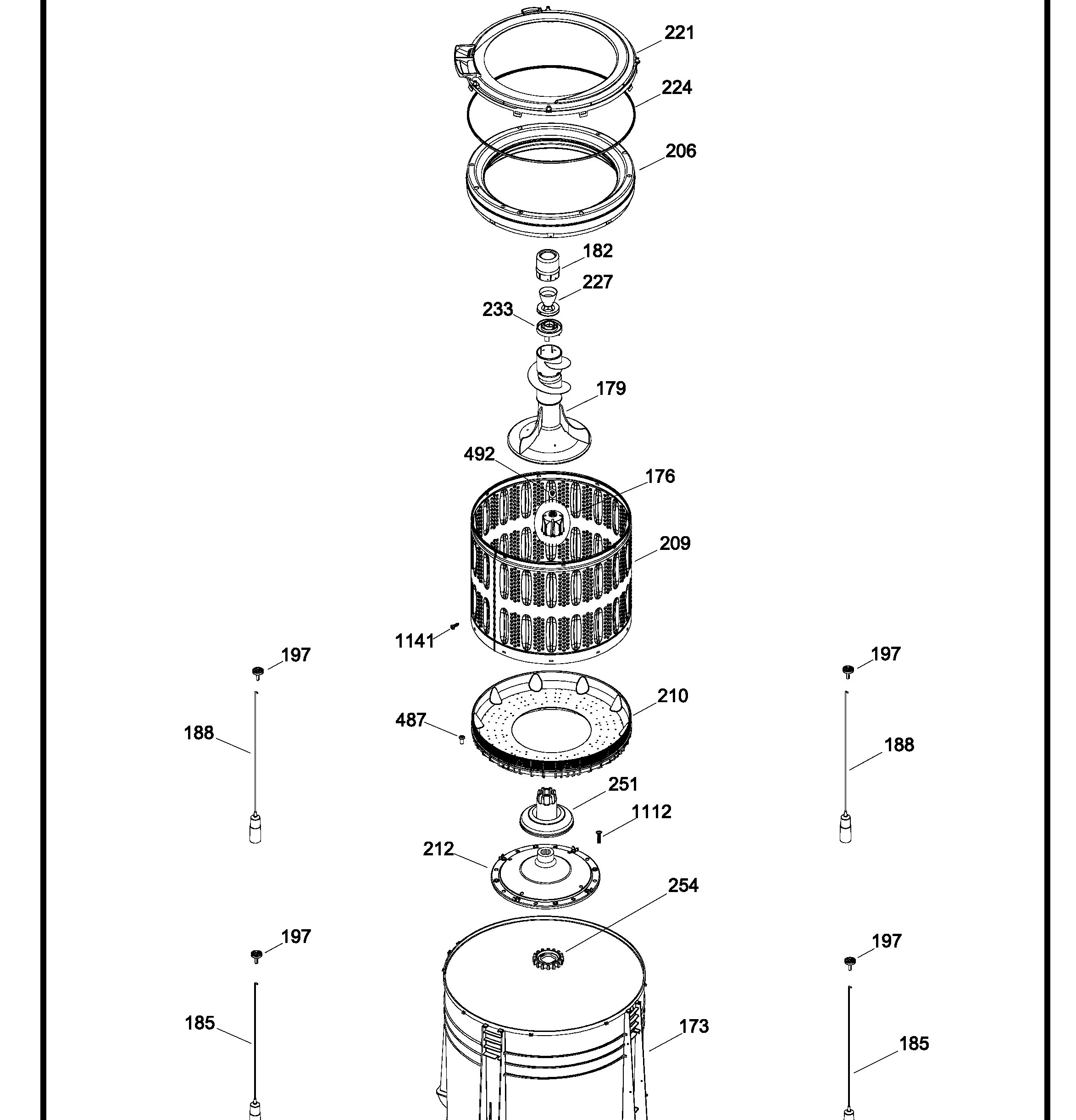 LAE15400XBB00 Exploded View 2 appliance exploded-view parts diagram