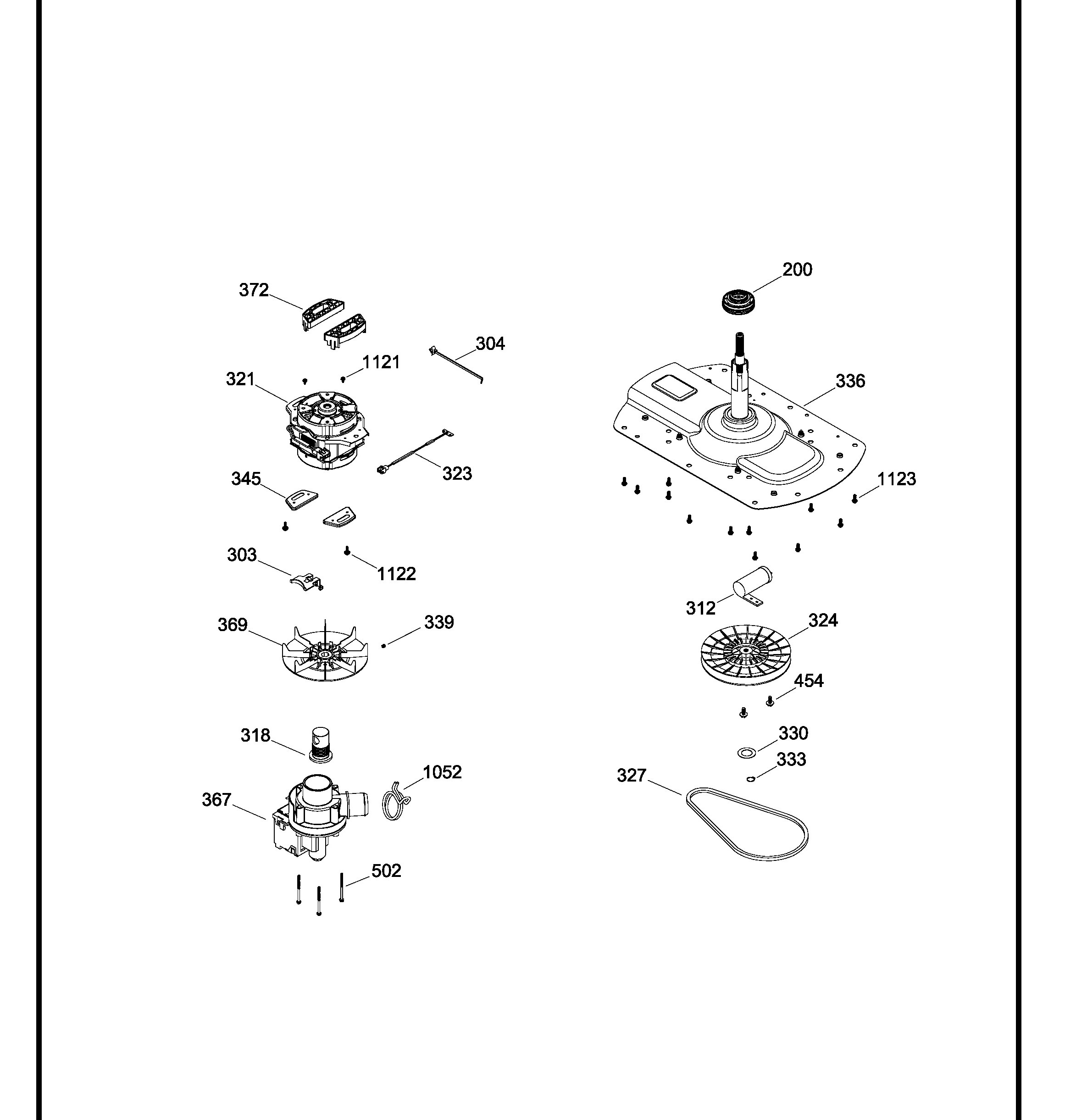LAE16300PBB00 Exploded View 3 appliance exploded-view parts diagram