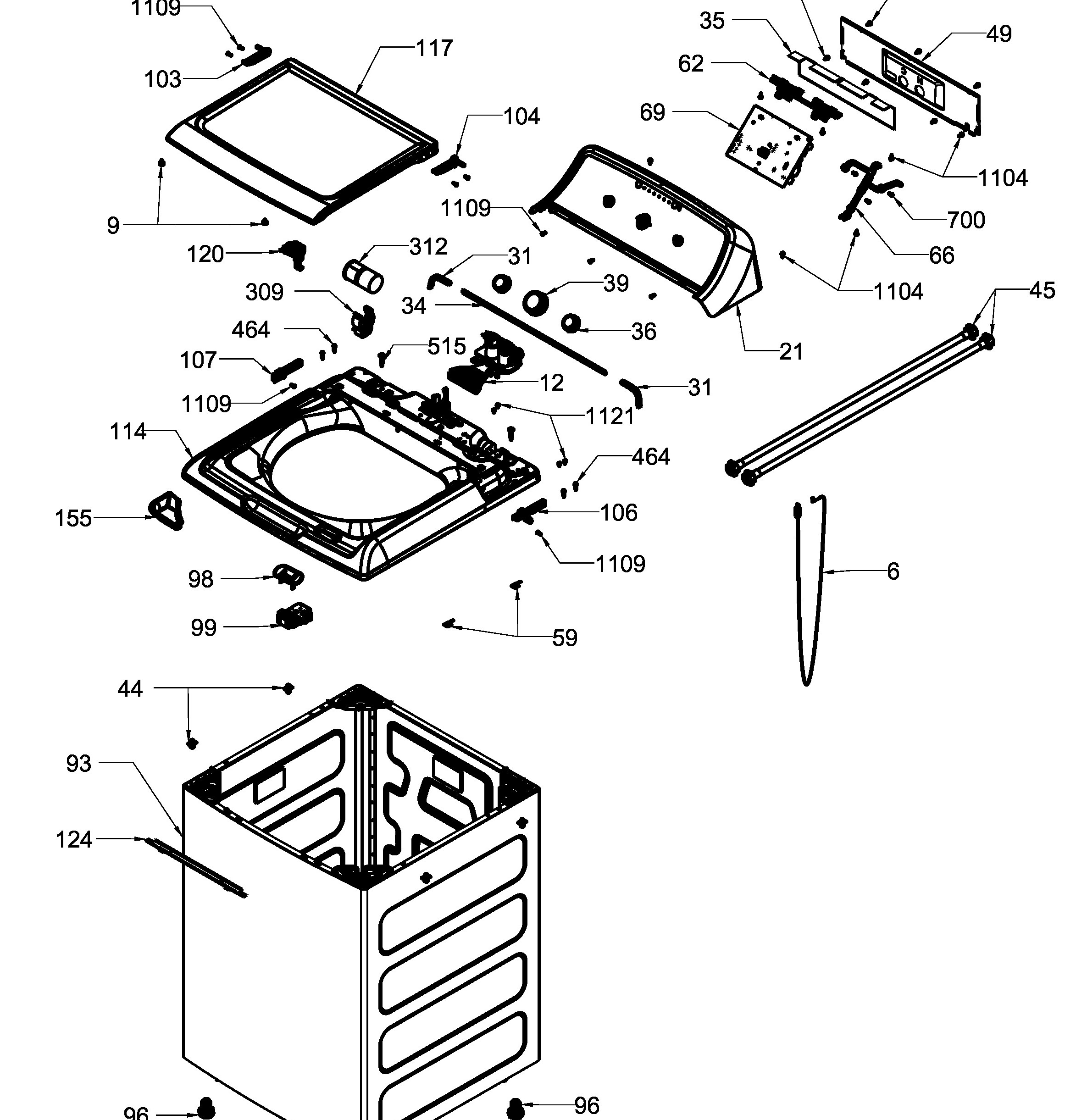 LGA79113CBDB01 Exploded View 1 appliance exploded-view parts diagram
