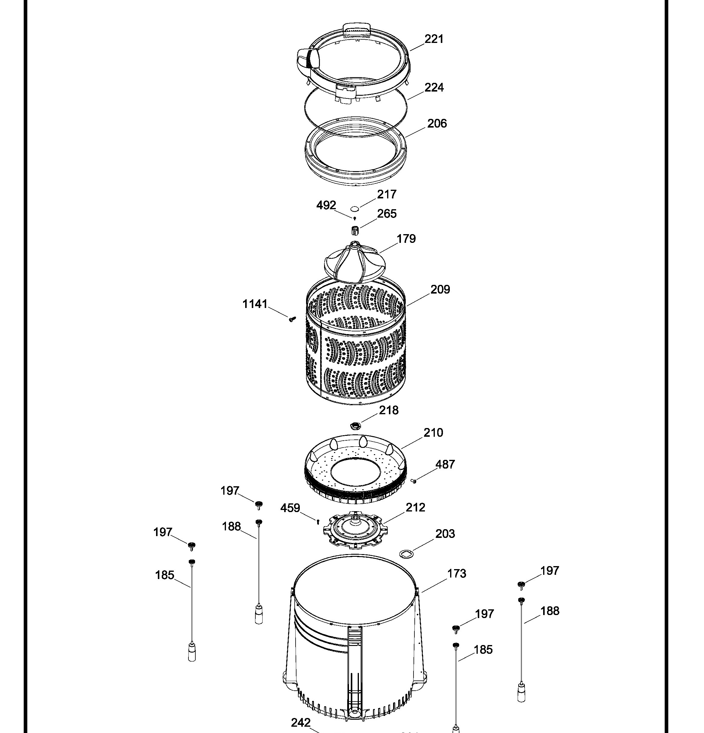 LHS20580ZSBB01 Exploded View 2 appliance exploded-view parts diagram